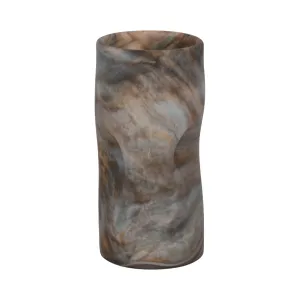 10" Dimpled Alabaster Finish Vase, Multi