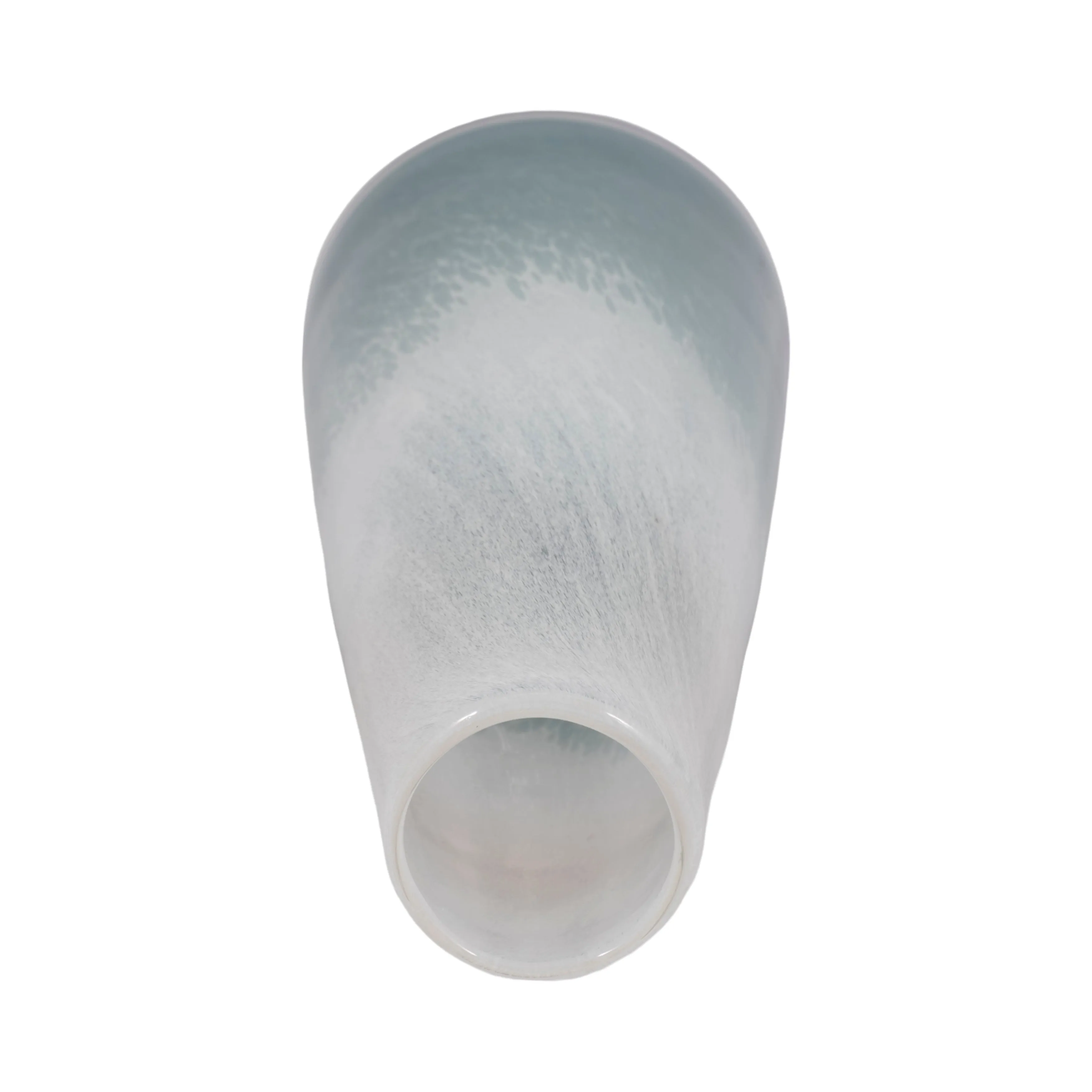 11" Light Blue Waters Vase, Blue/white