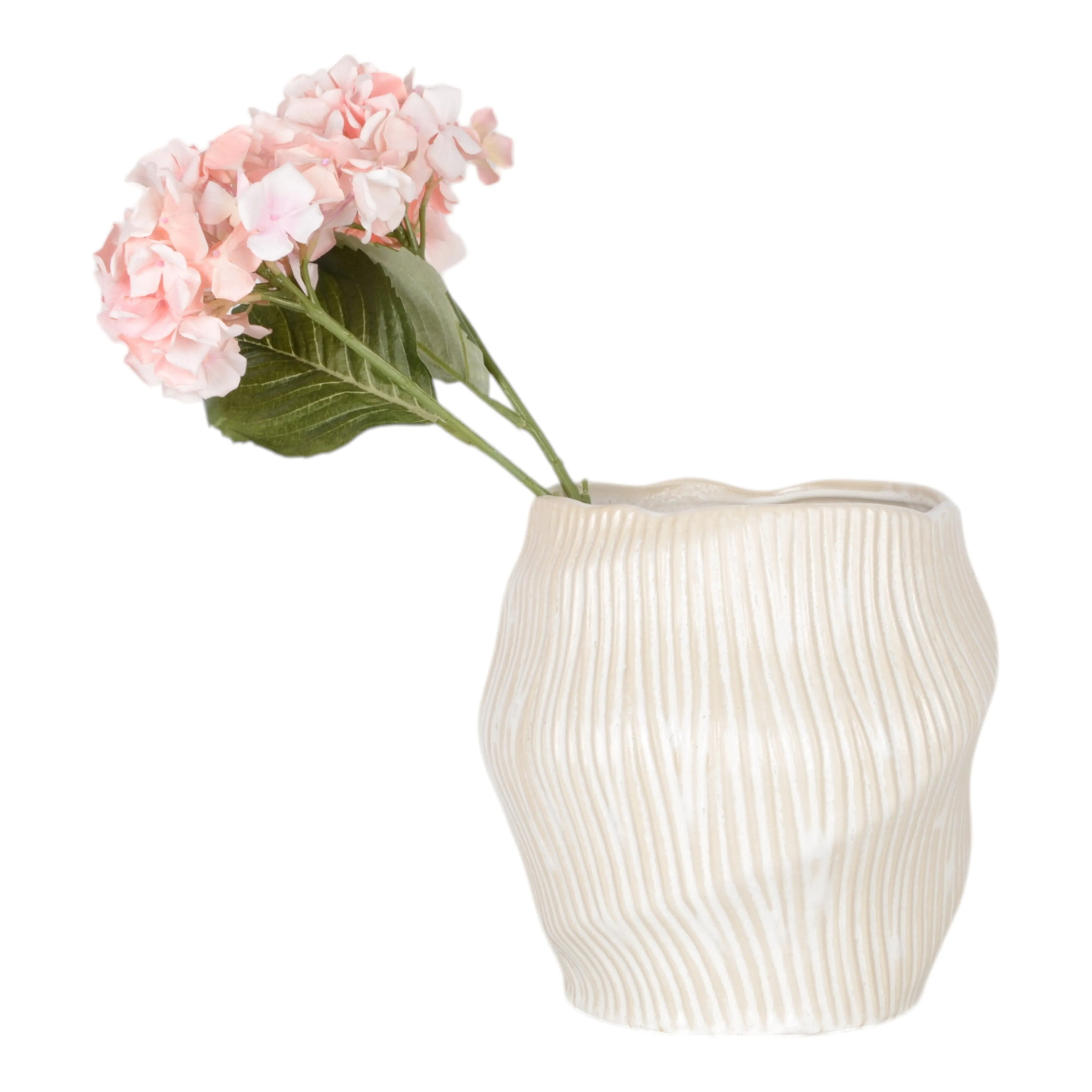 11" TIHANY SMALL CREAM  VASE