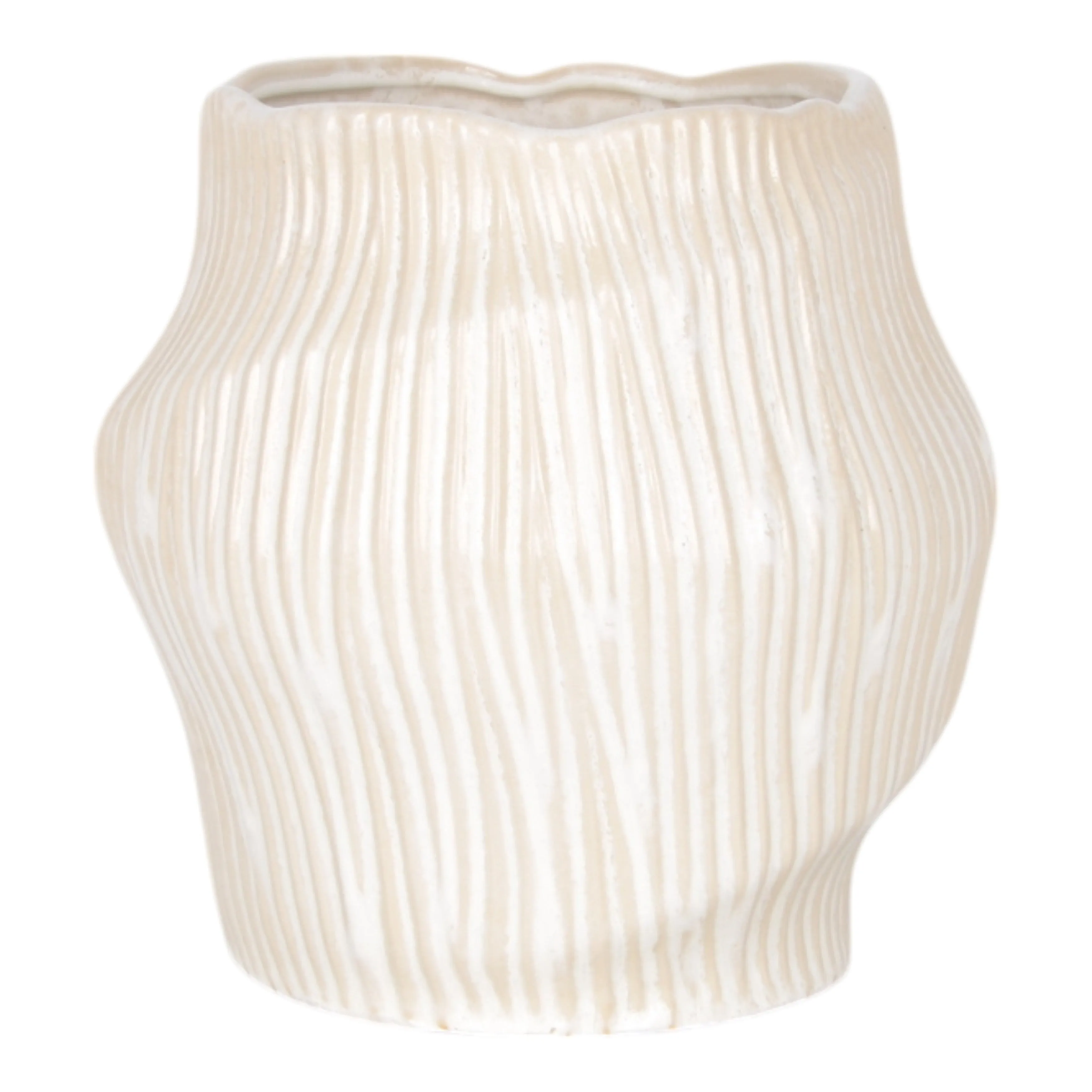 11" TIHANY SMALL CREAM  VASE