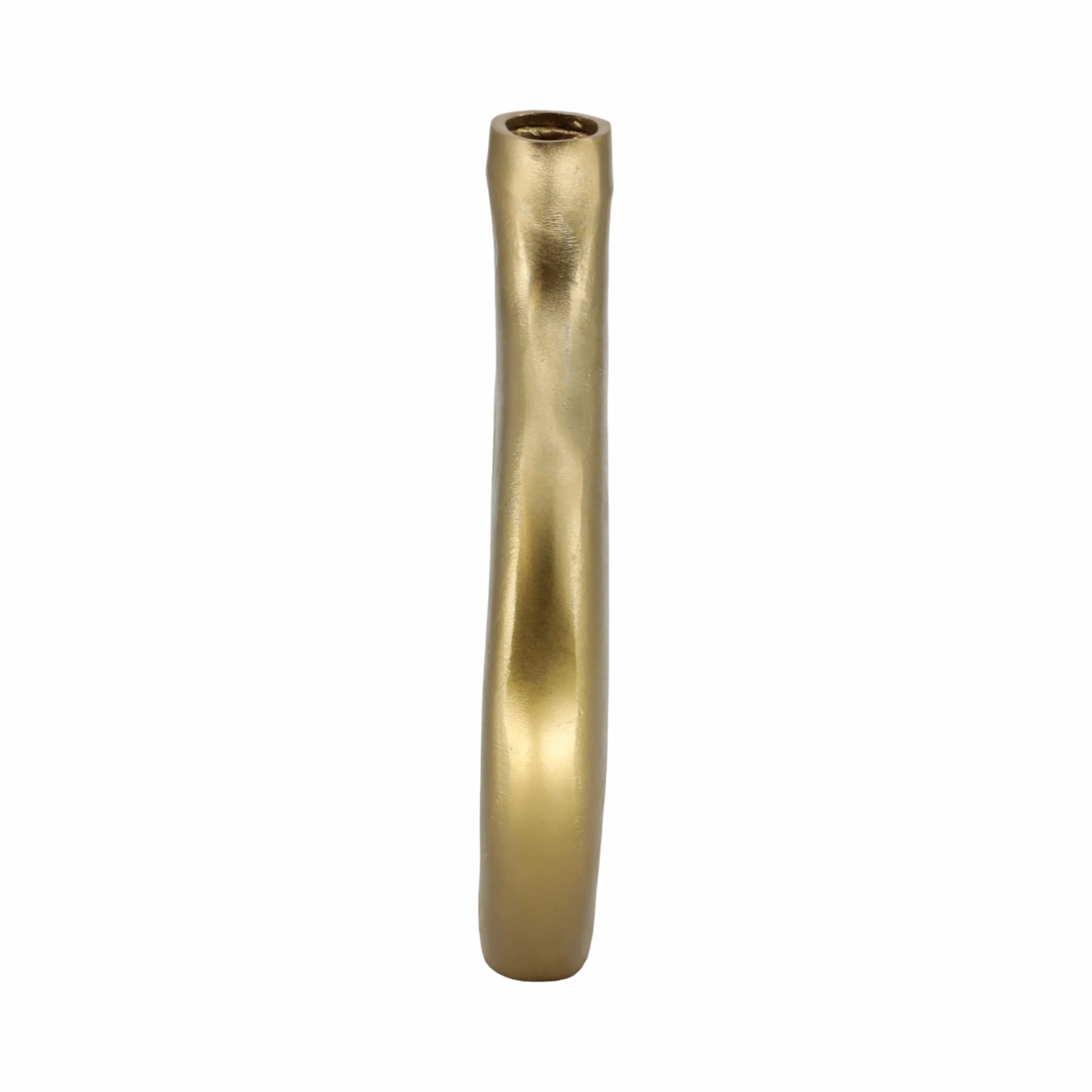 12" Adair Champagne Metal Vase