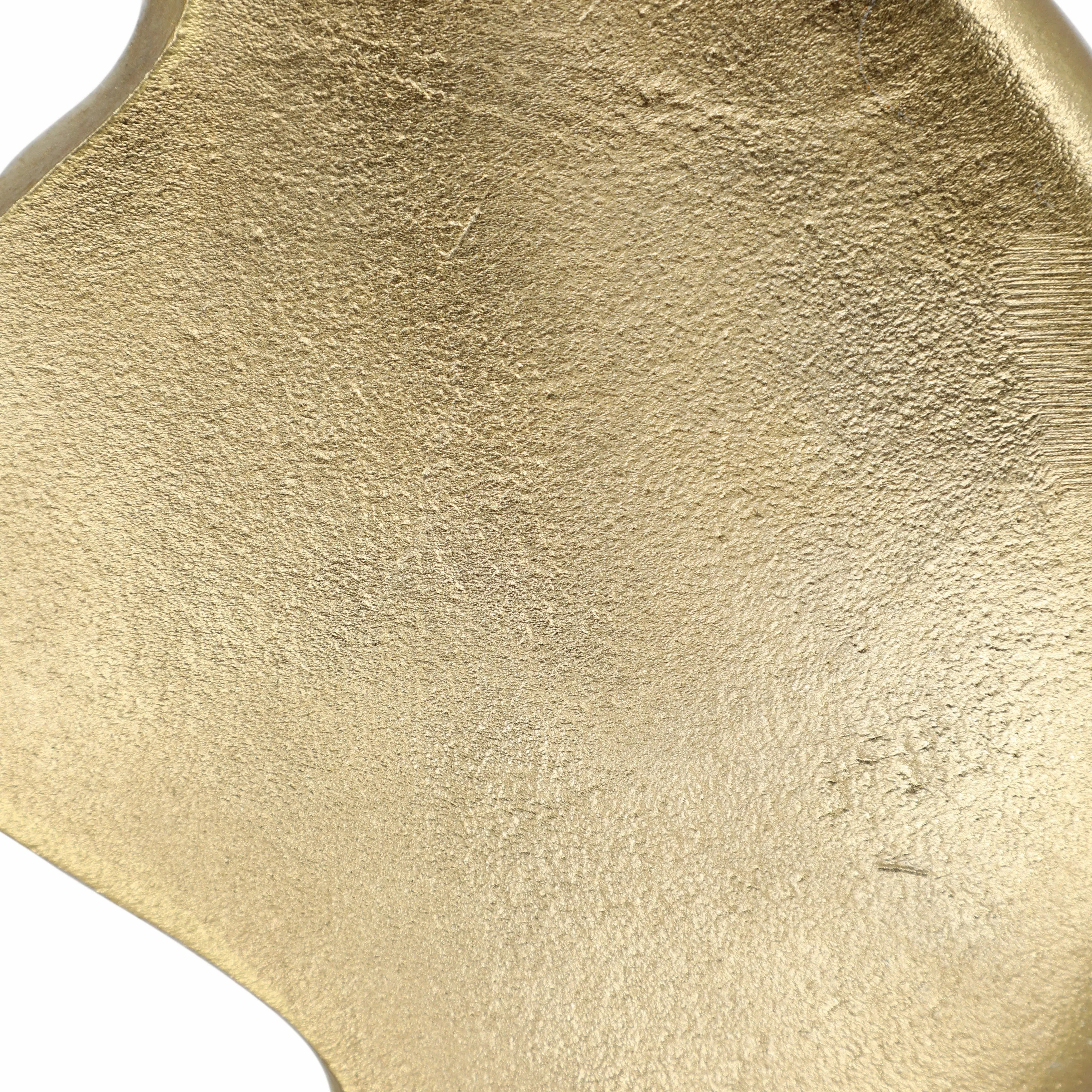 12" Adair Champagne Metal Vase