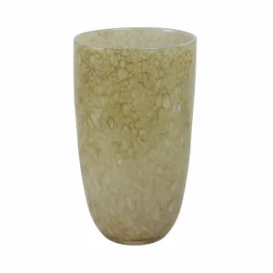 12" Addis Large Green Glass Vase