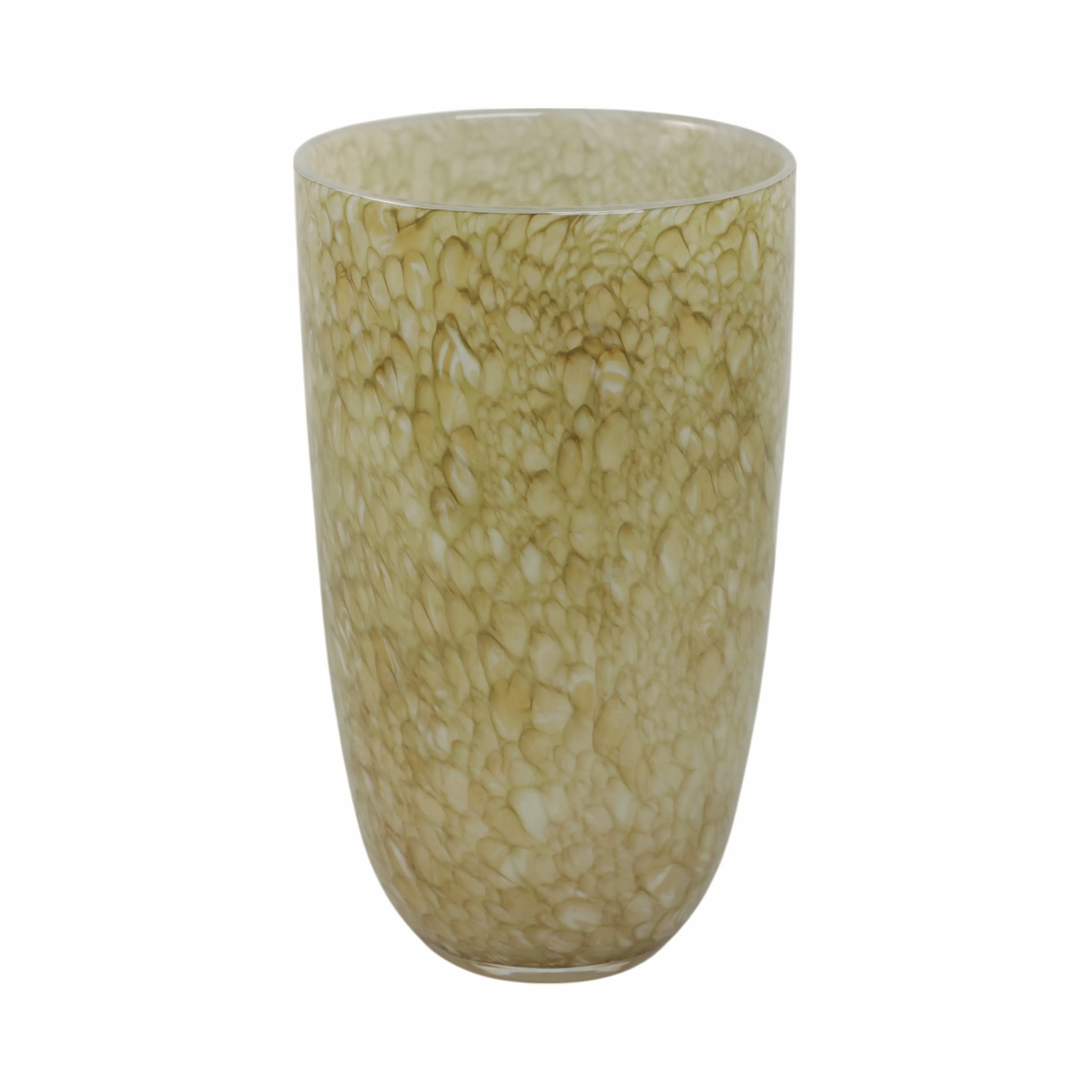 12" Addis Large Green Glass Vase
