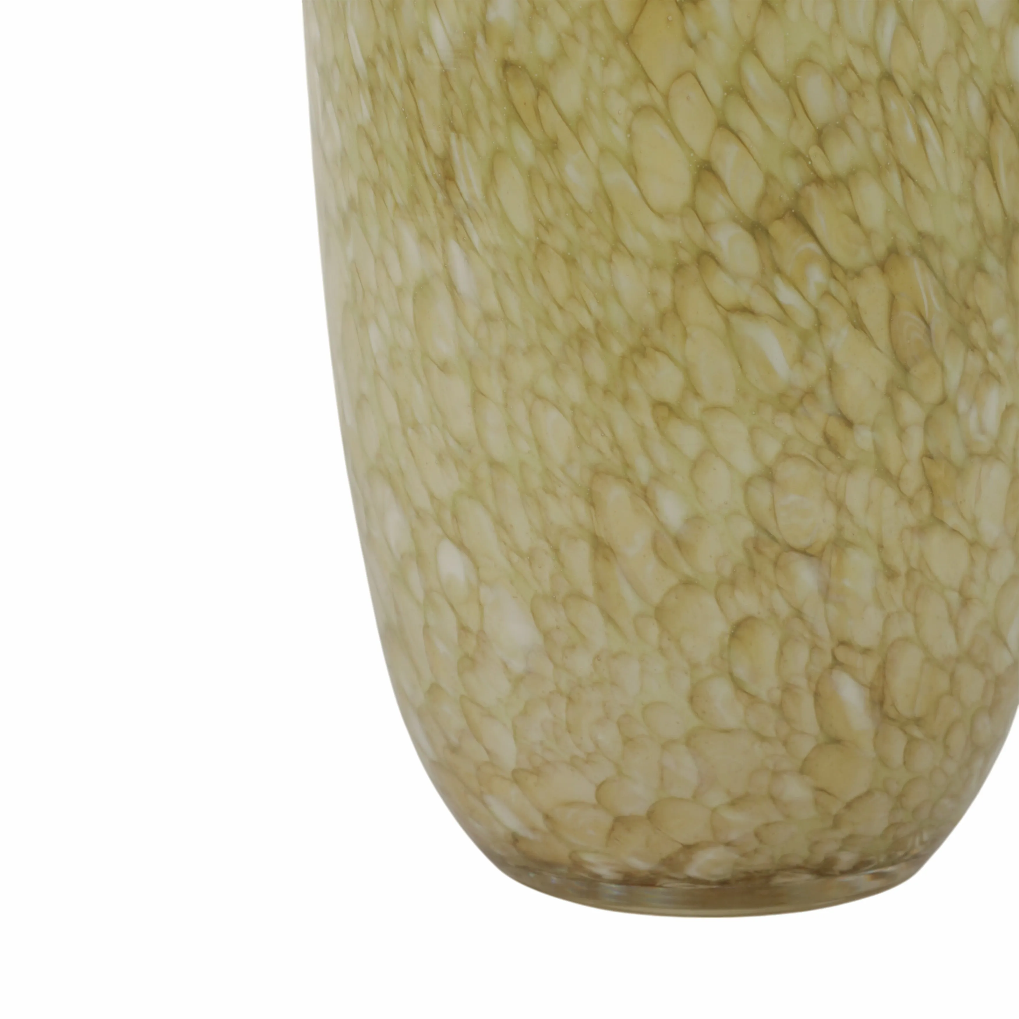 12" Addis Large Green Glass Vase