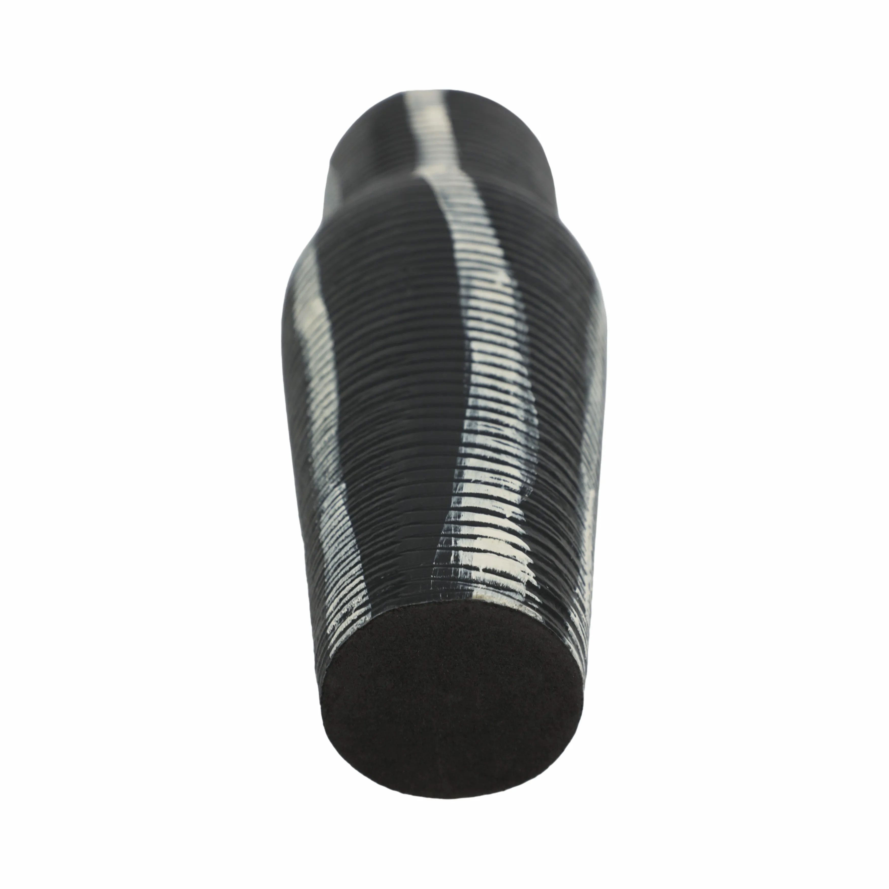 12" Percy Patterned Gray Metal Vase
