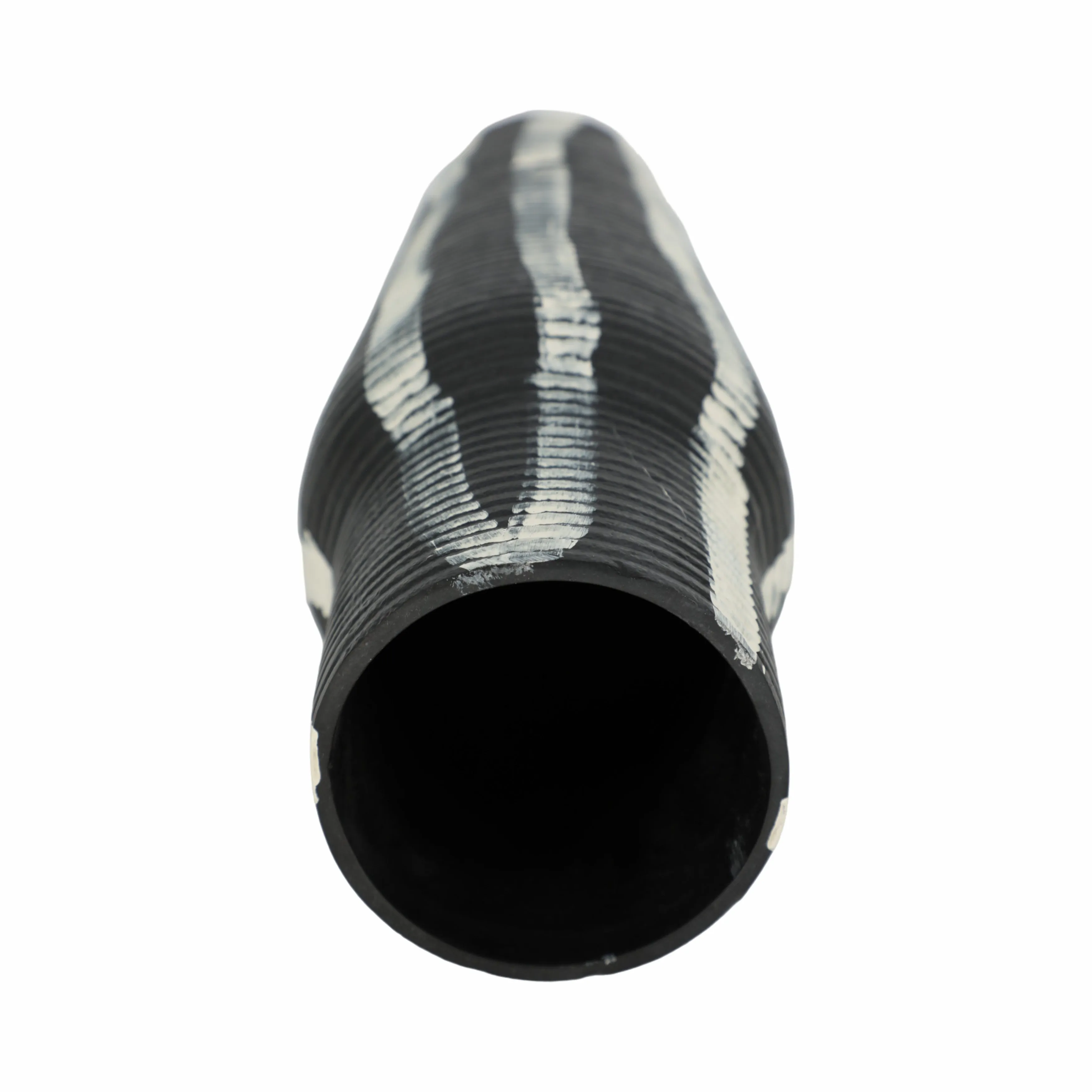 12" Percy Patterned Gray Metal Vase