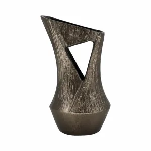 12" Seward Small Metal Vase