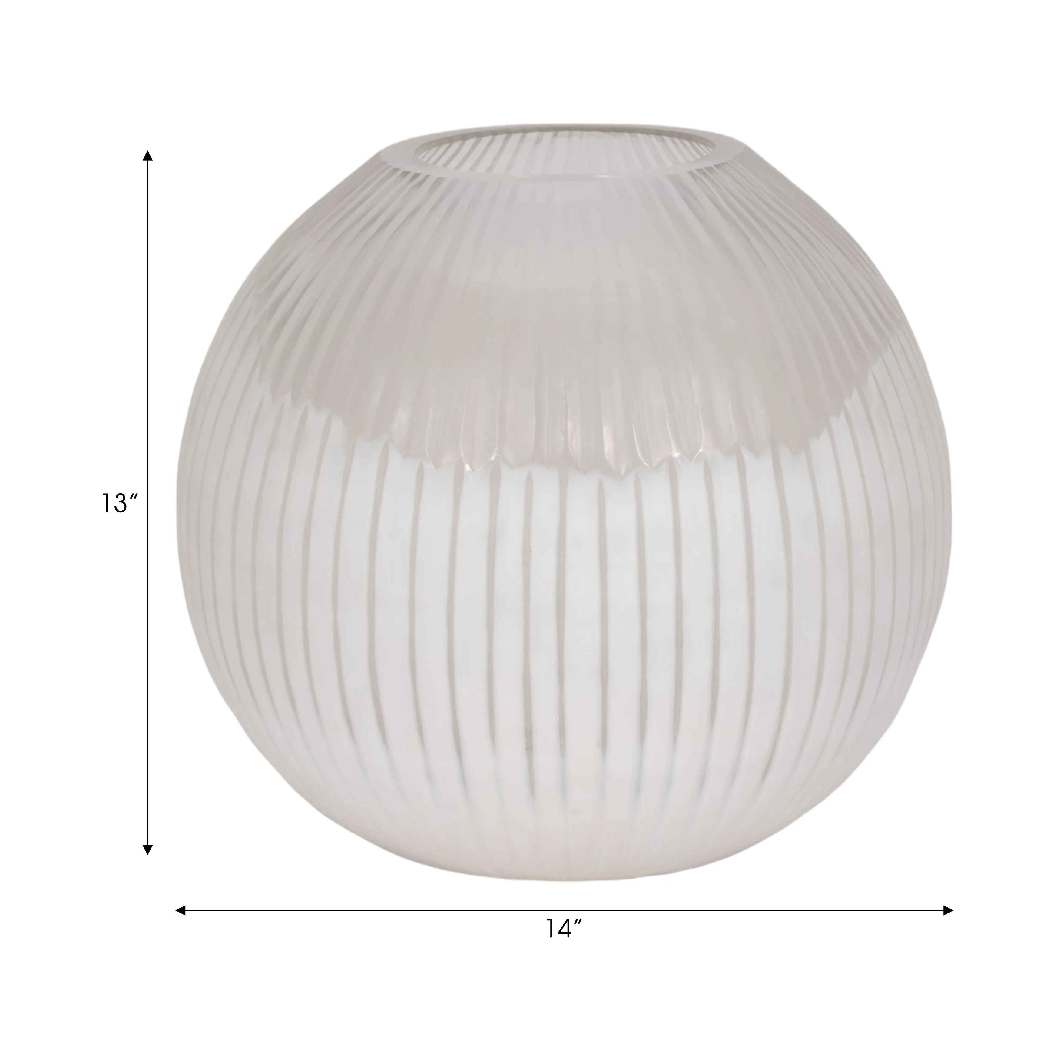 13" DULCET SMALL GLASS VASE