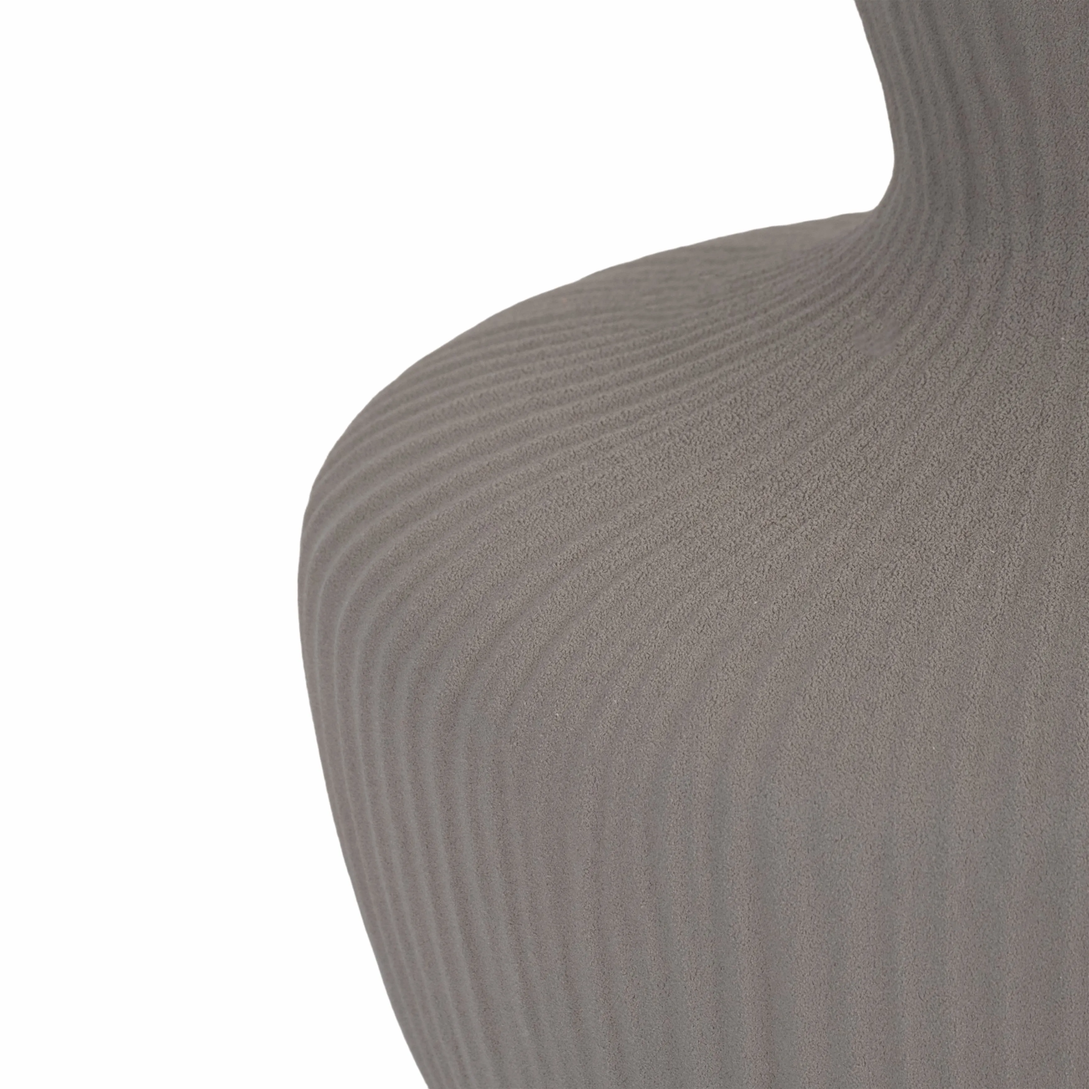 13" LOMBOK LARGE VASE, GRAY