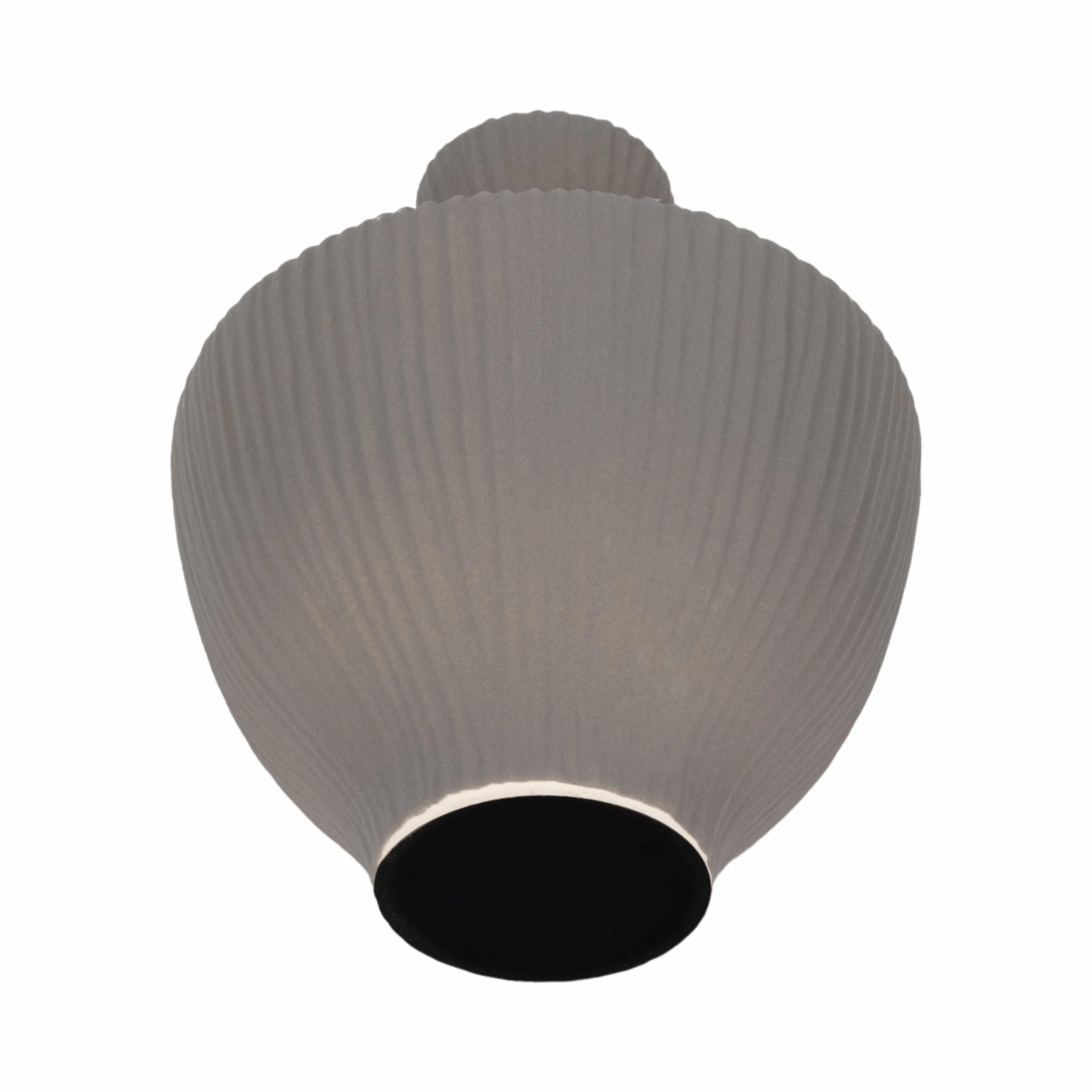 13" LOMBOK LARGE VASE, GRAY
