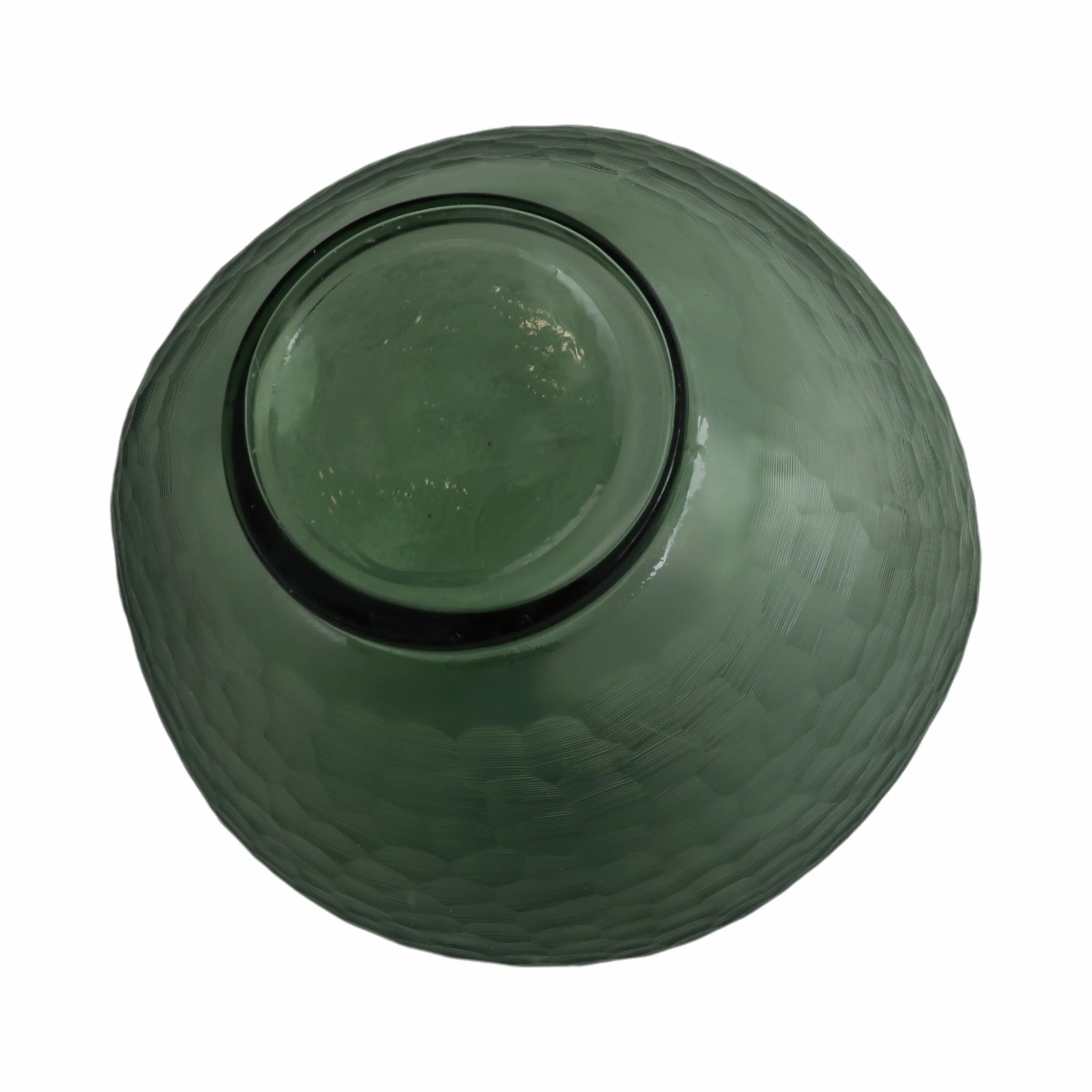 14" Bastia Large Green Glass Vase