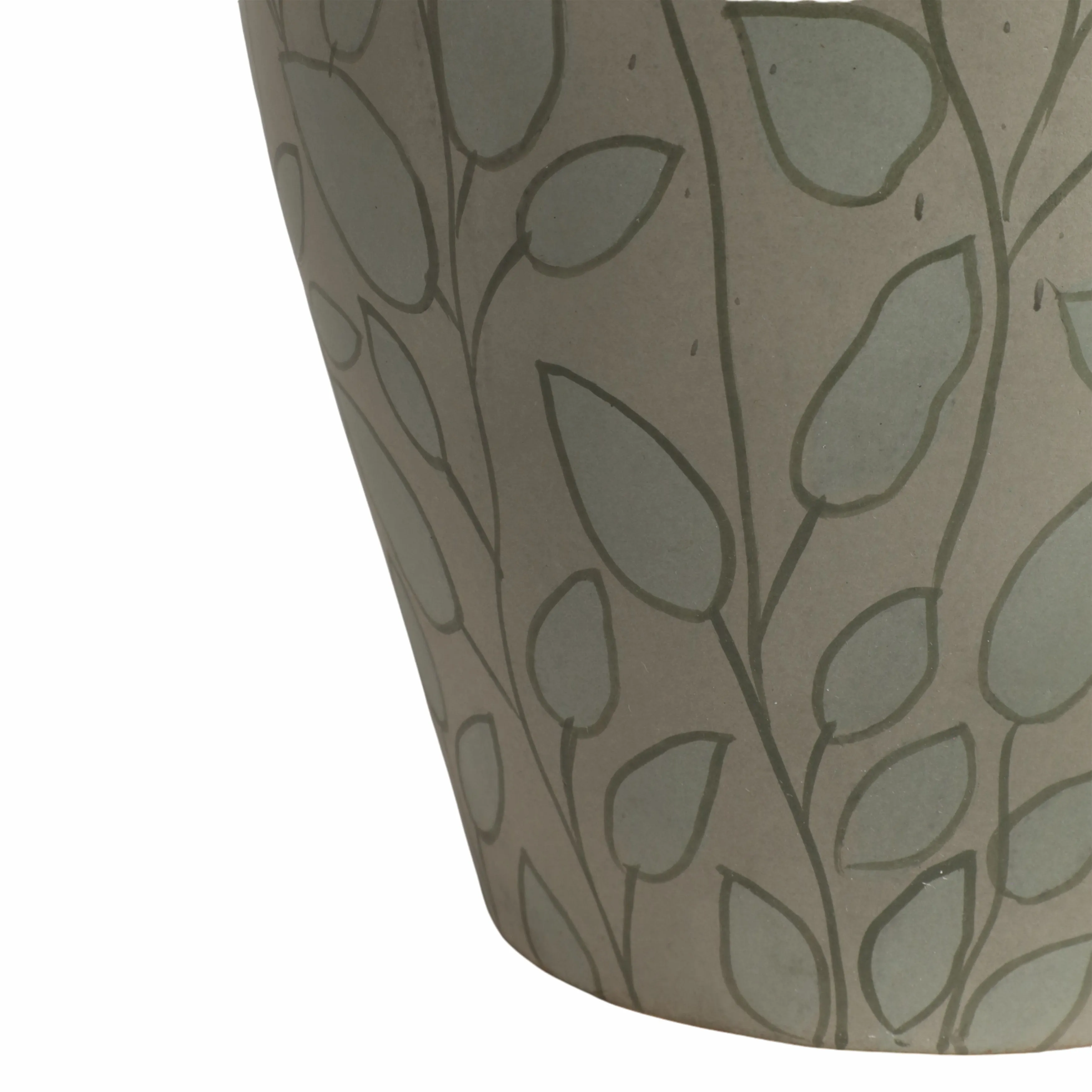 14" Macaire Small Green Vase