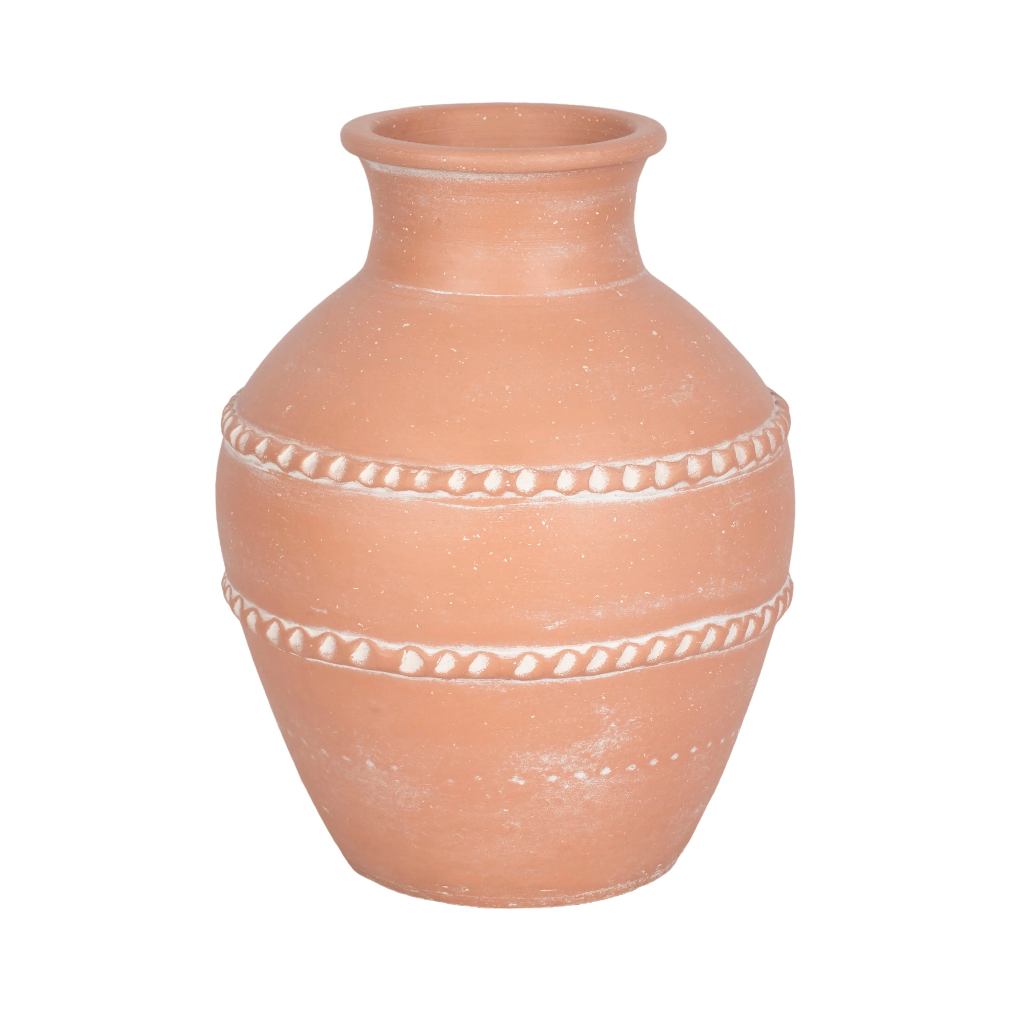 14" Traditional Terracotta Vase, Terracotta