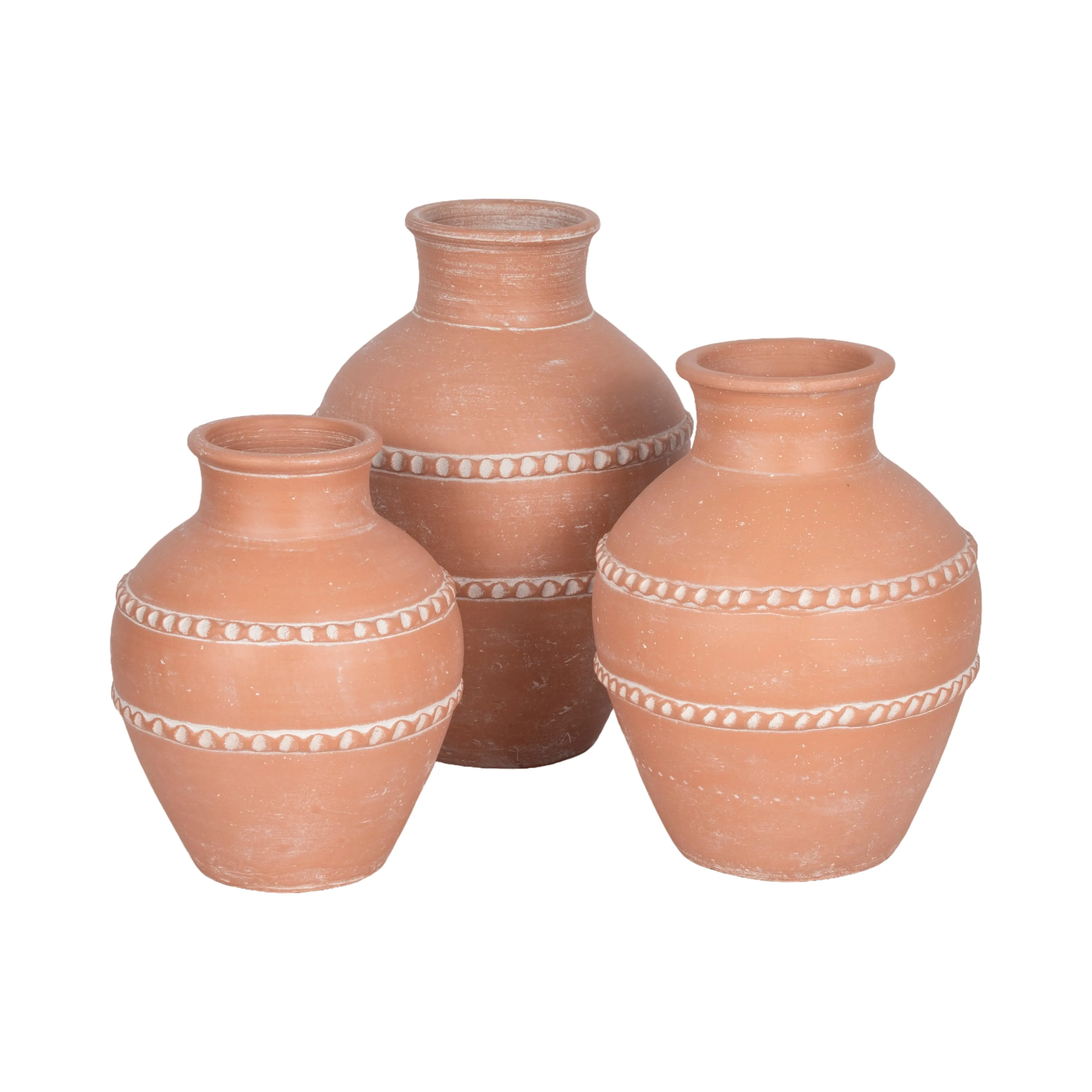 14" Traditional Terracotta Vase, Terracotta