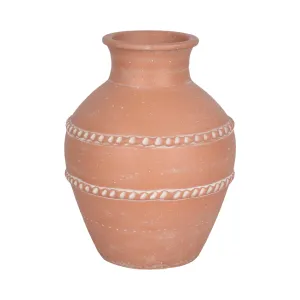 14" Traditional Terracotta Vase, Terracotta