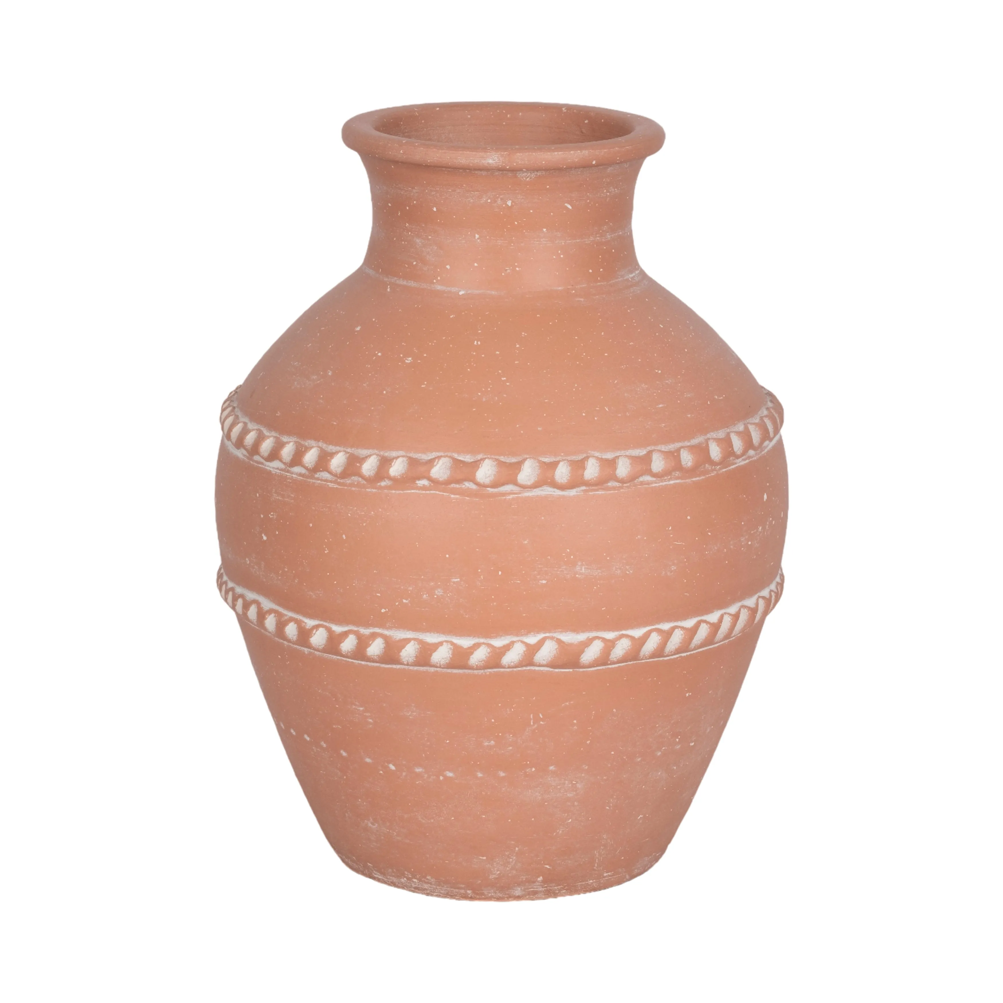 14" Traditional Terracotta Vase, Terracotta