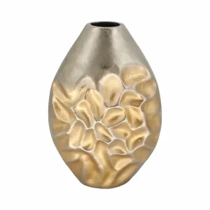 15" Cartwright Hammered Gold Vase
