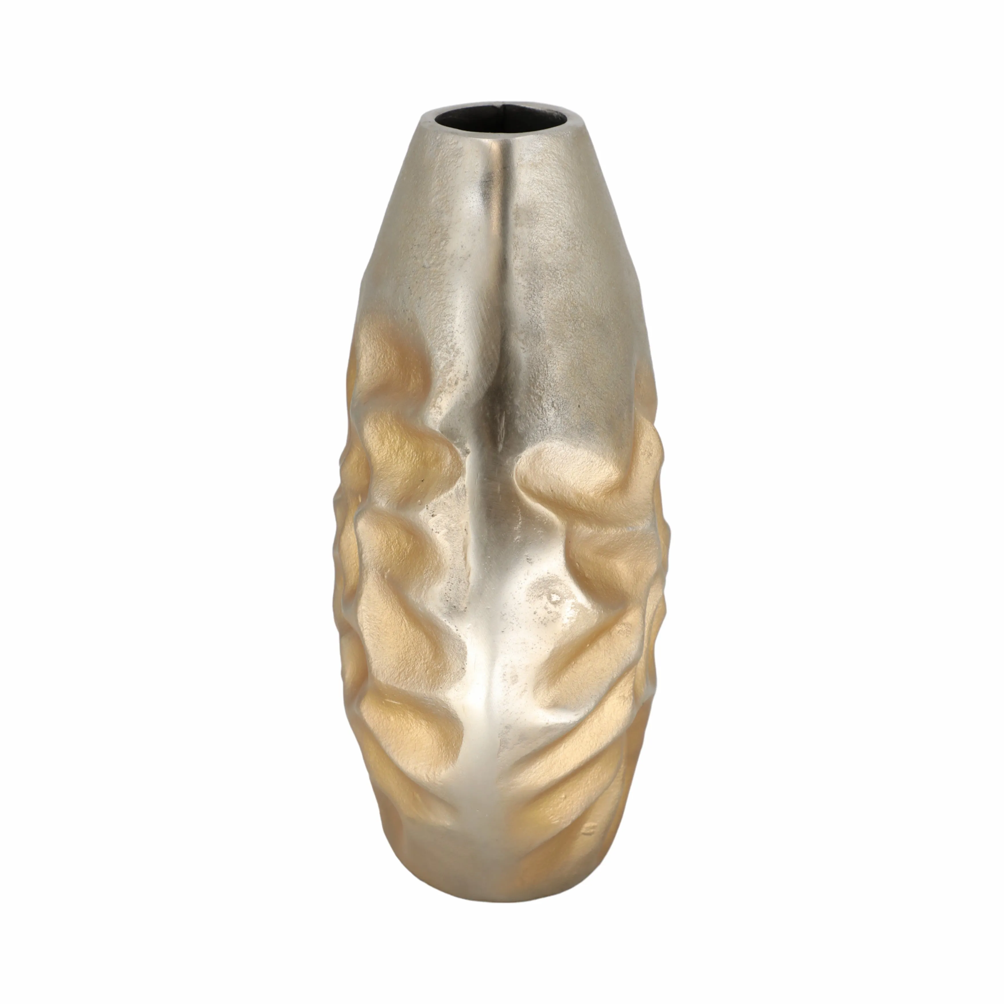 15" Cartwright Hammered Gold Vase
