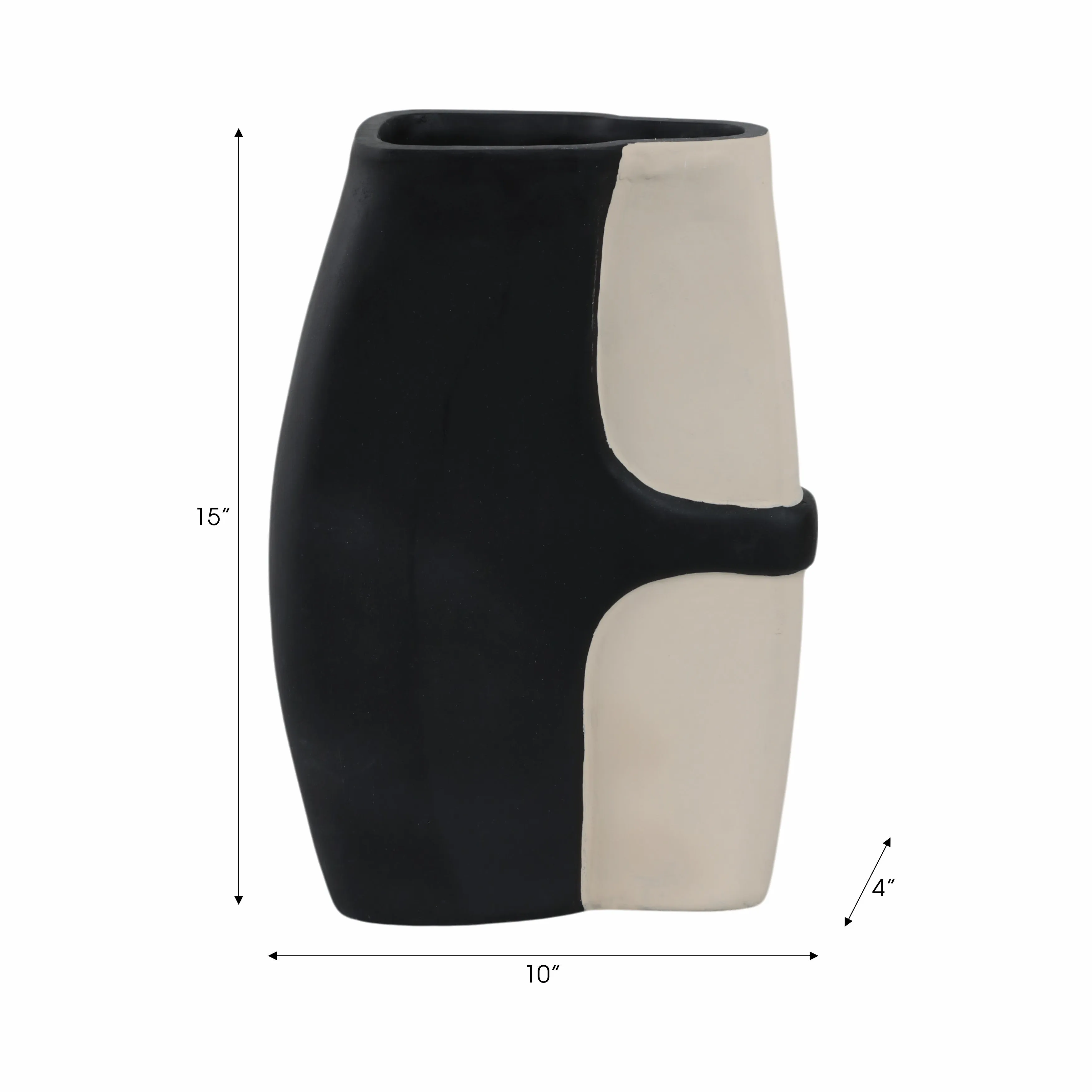 15" Concord Small Black Ecomix Vase