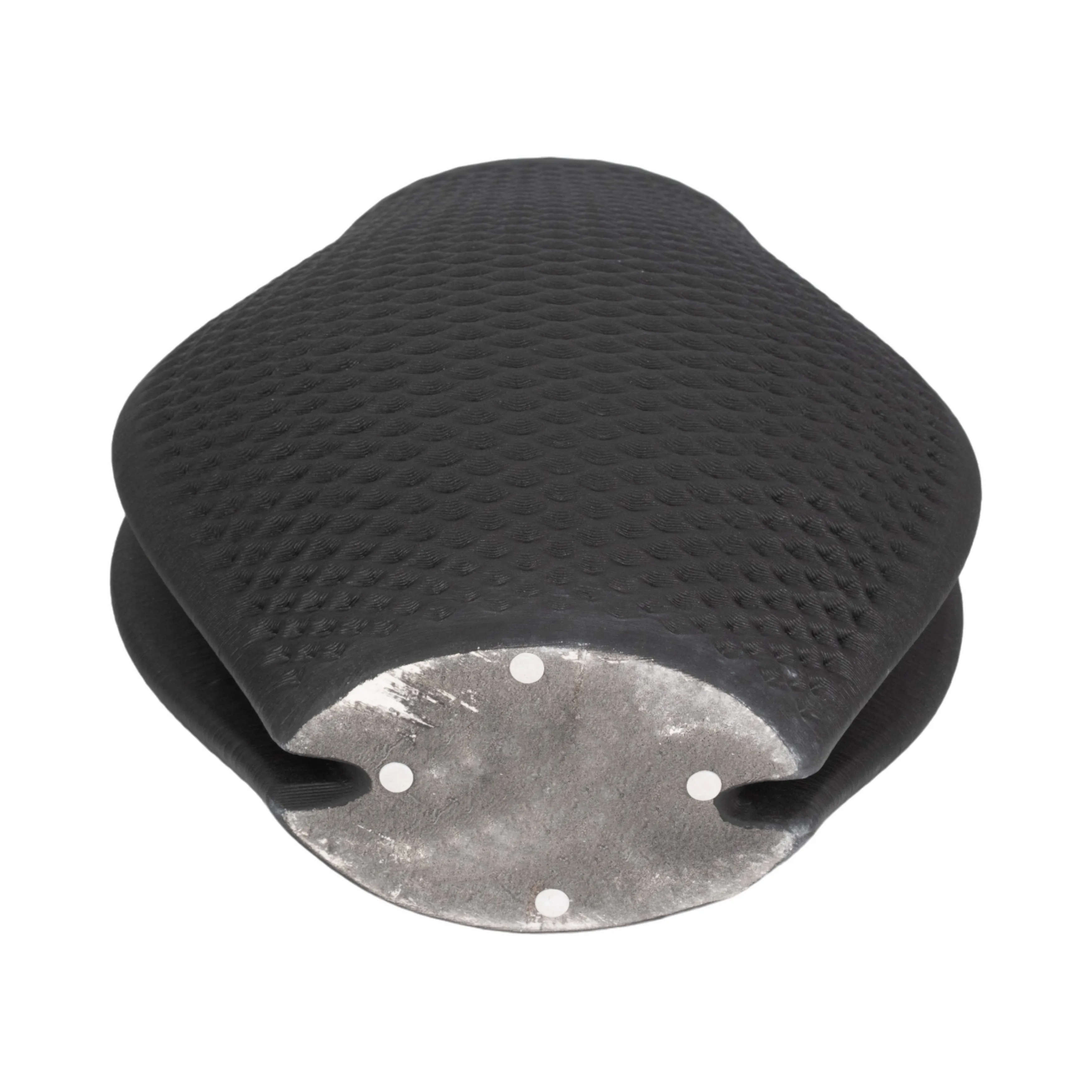 15" FERNANDO 3D PRINTED VASE, BLACK