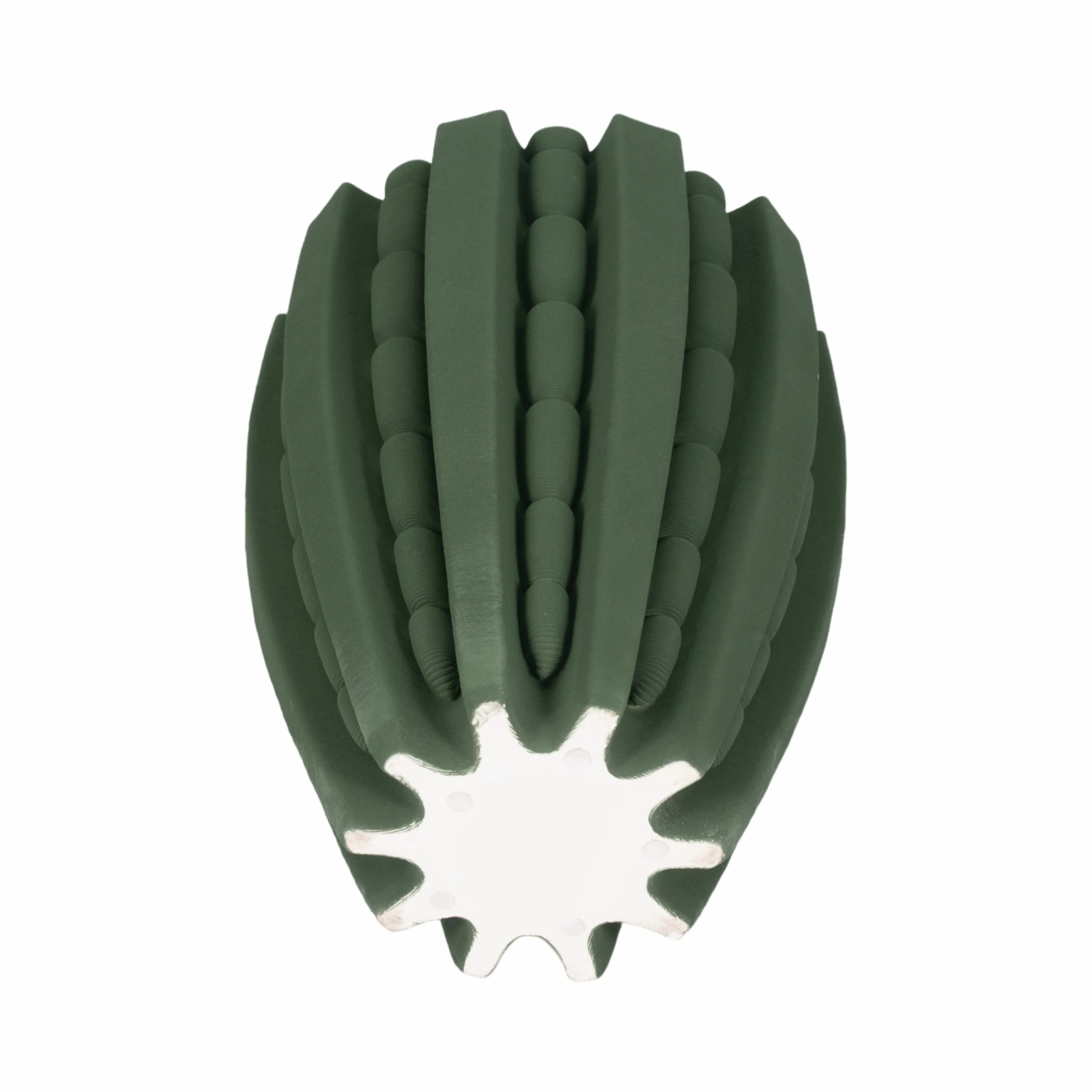 15" LAKELAND 3D PRINTED VASE, GREEN