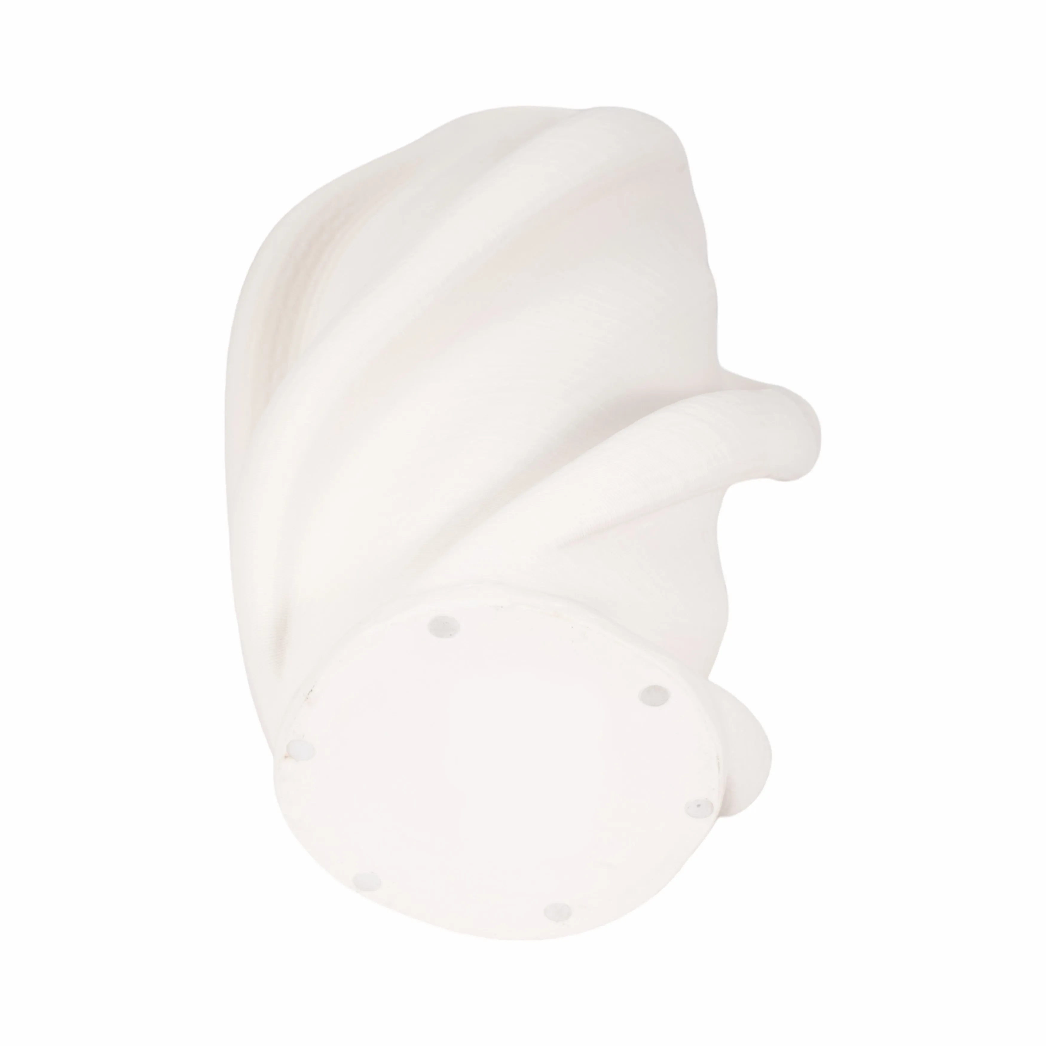 15" MURANO 3D PRINTED LARGE VASE, WHITE