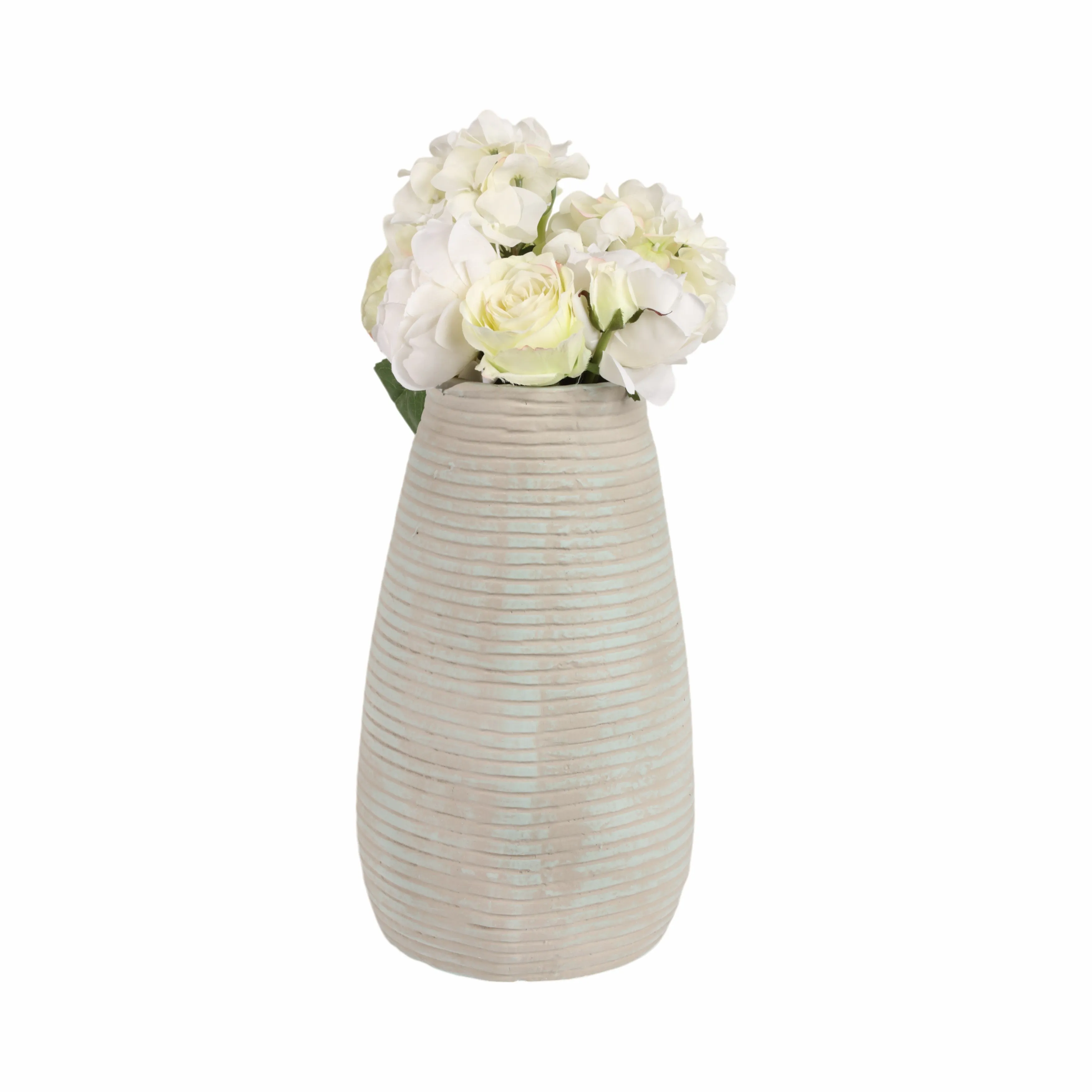 15" Padma Teal Medium Ecomix Vase