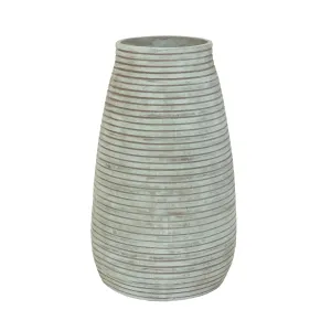 15" Padma Teal Medium Ecomix Vase