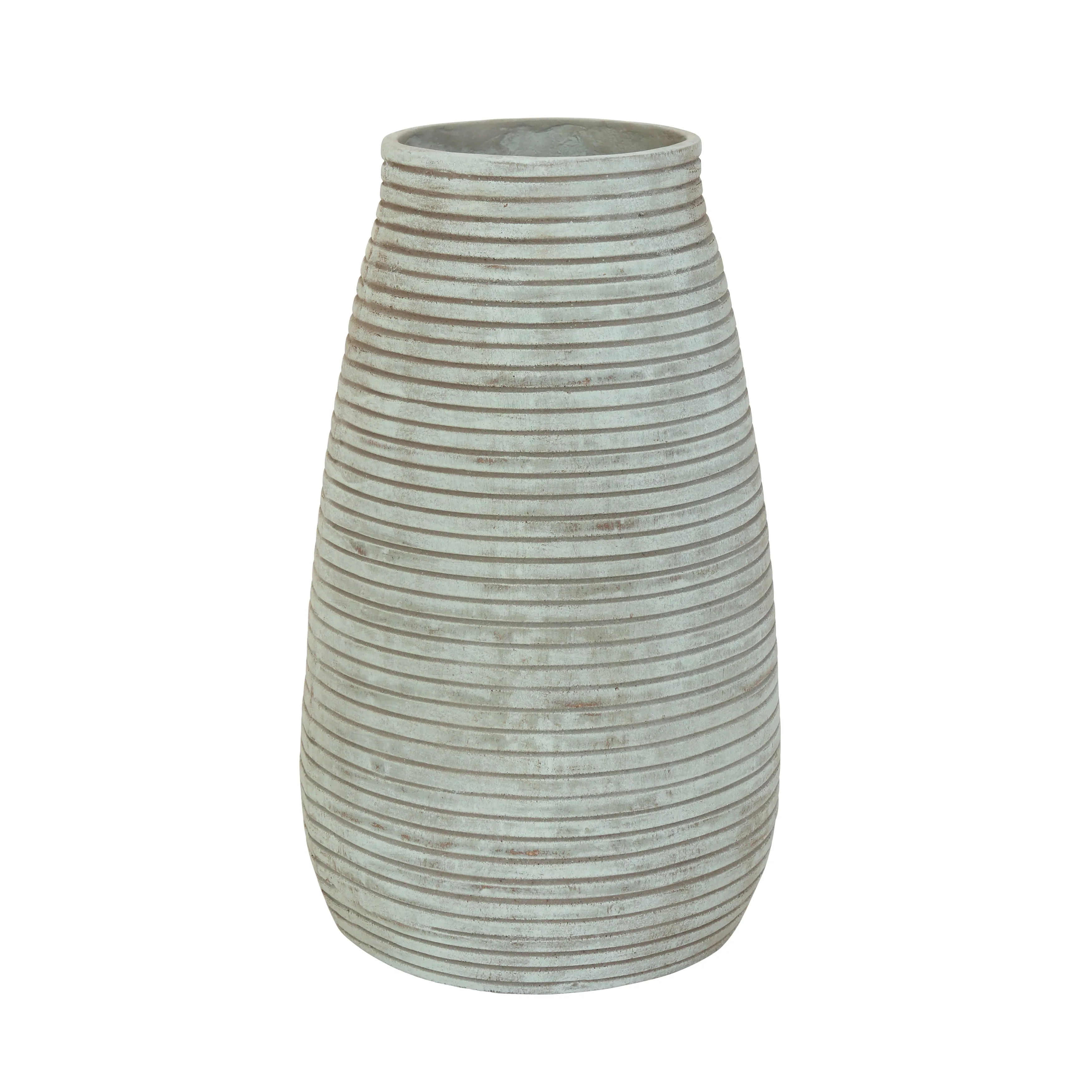 15" Padma Teal Medium Ecomix Vase