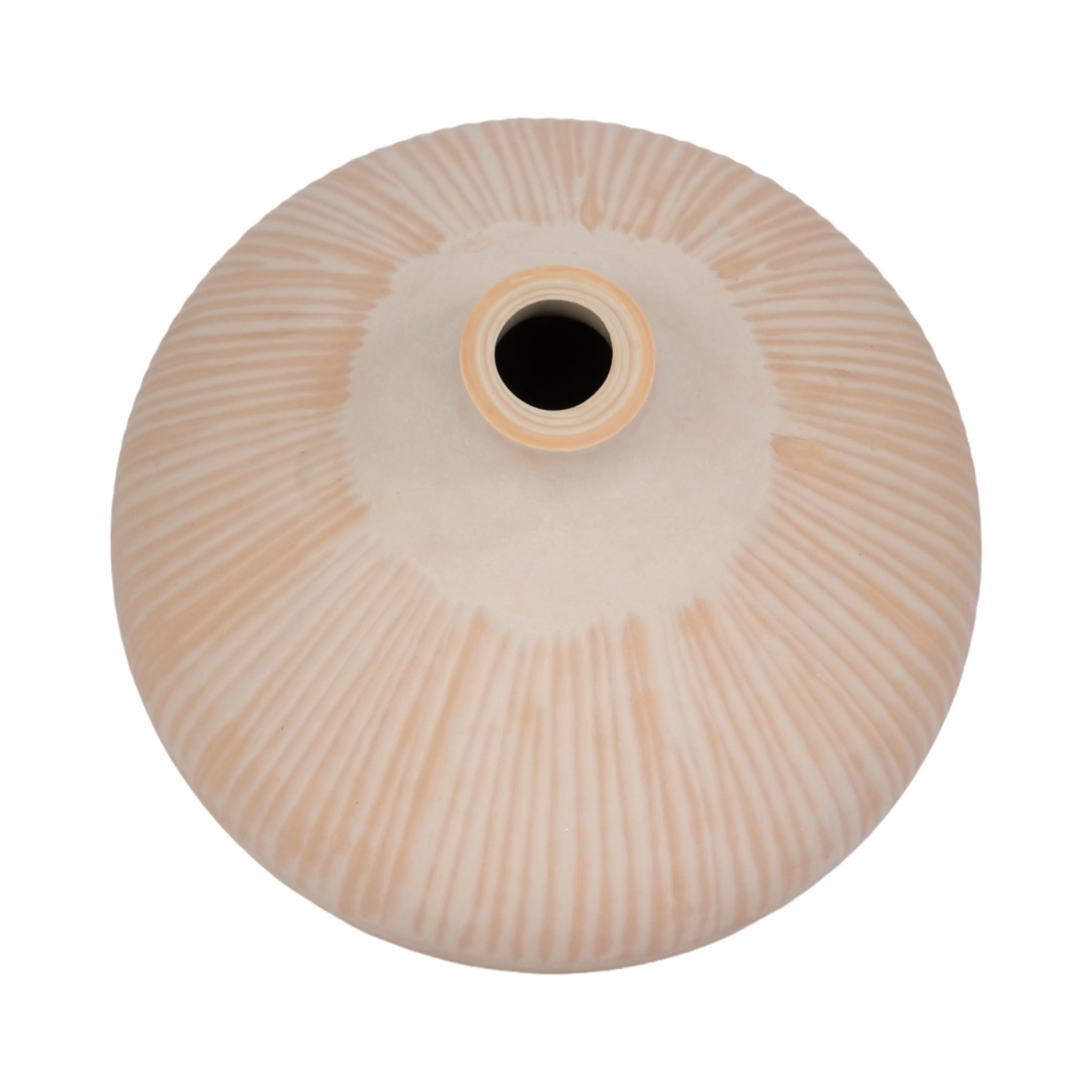 15" WALLACE CREAM SMALL GLASS VASE
