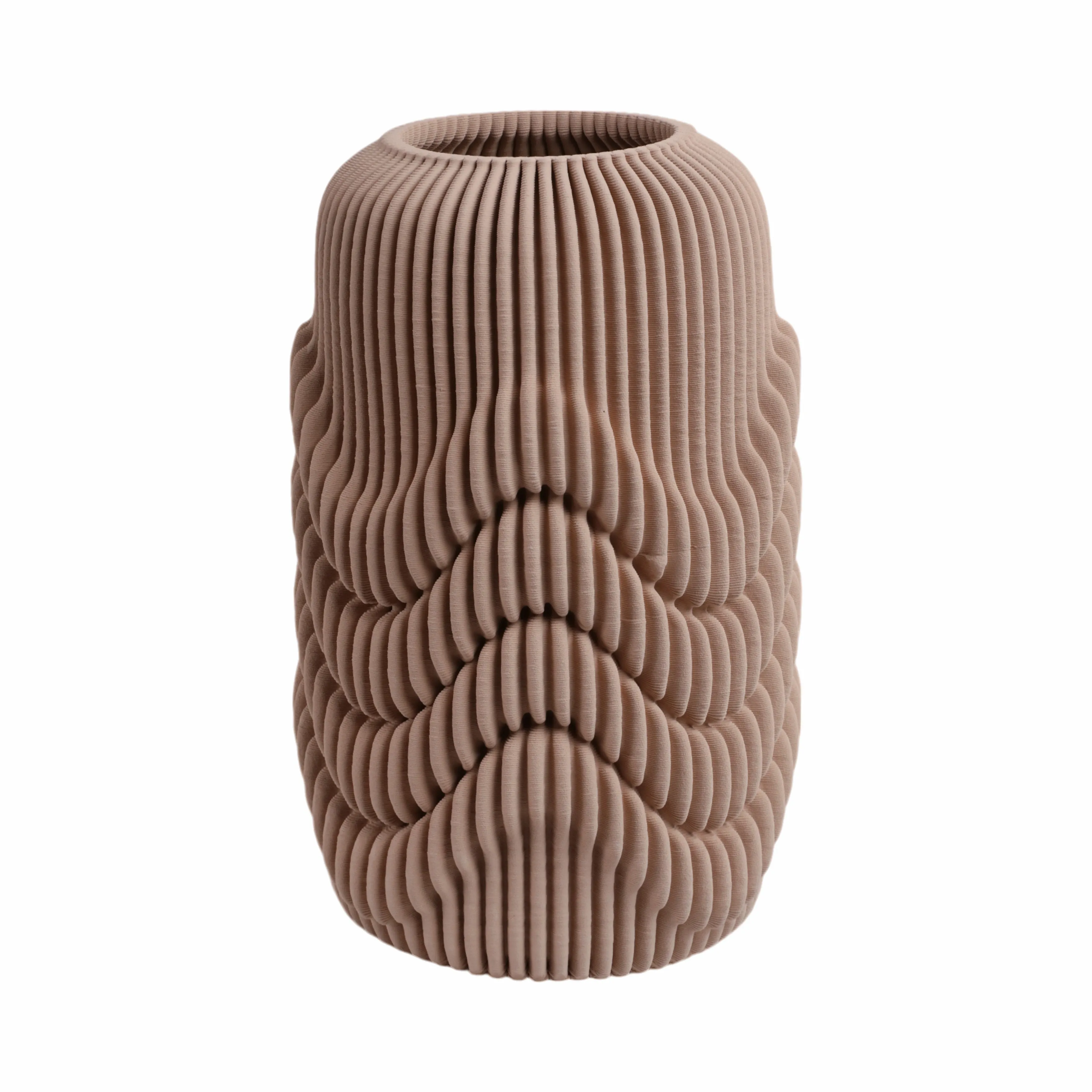 15"ethos Large 3d Printed Porcelain Vase