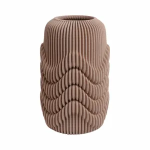15"ethos Large 3d Printed Porcelain Vase