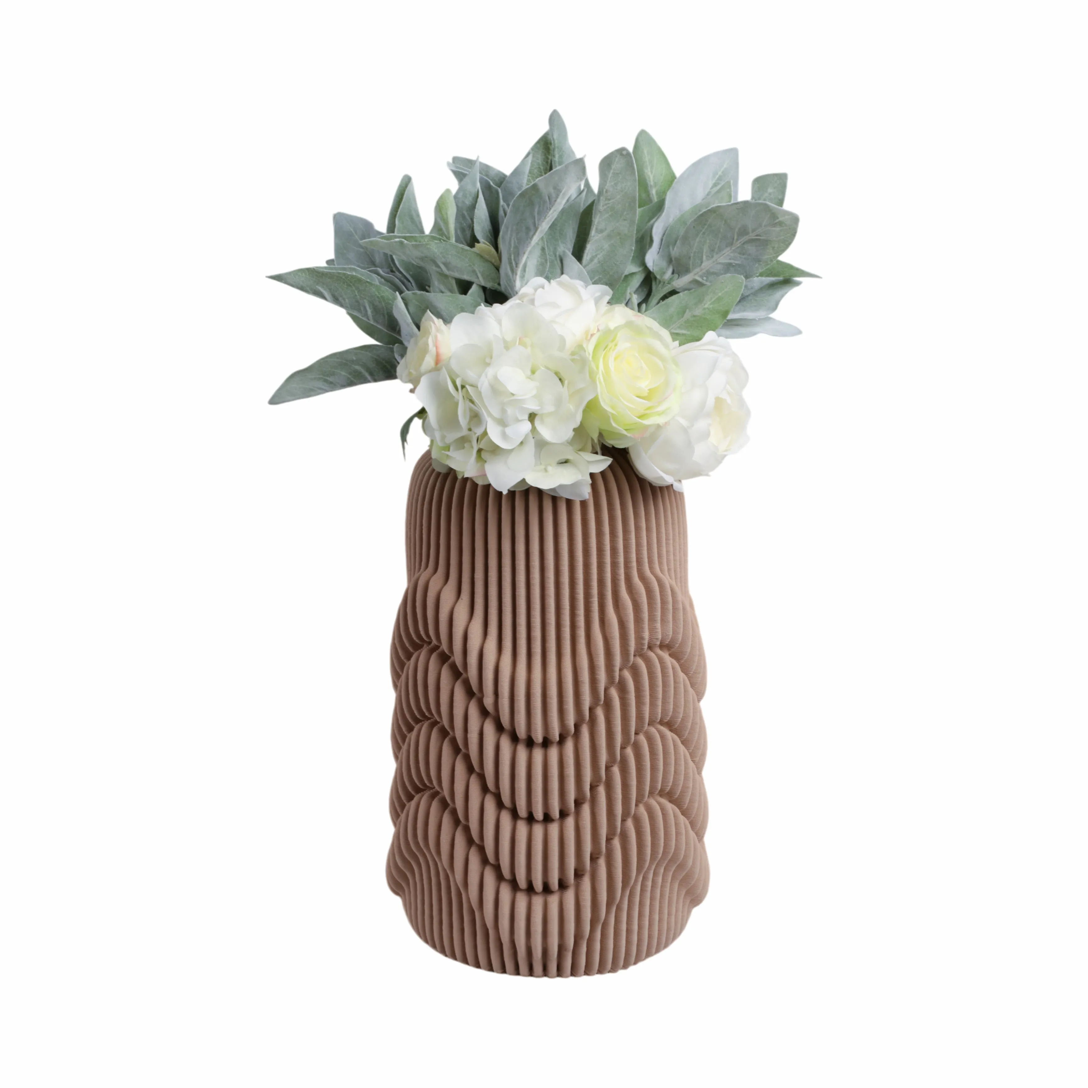 15"ethos Large 3d Printed Porcelain Vase