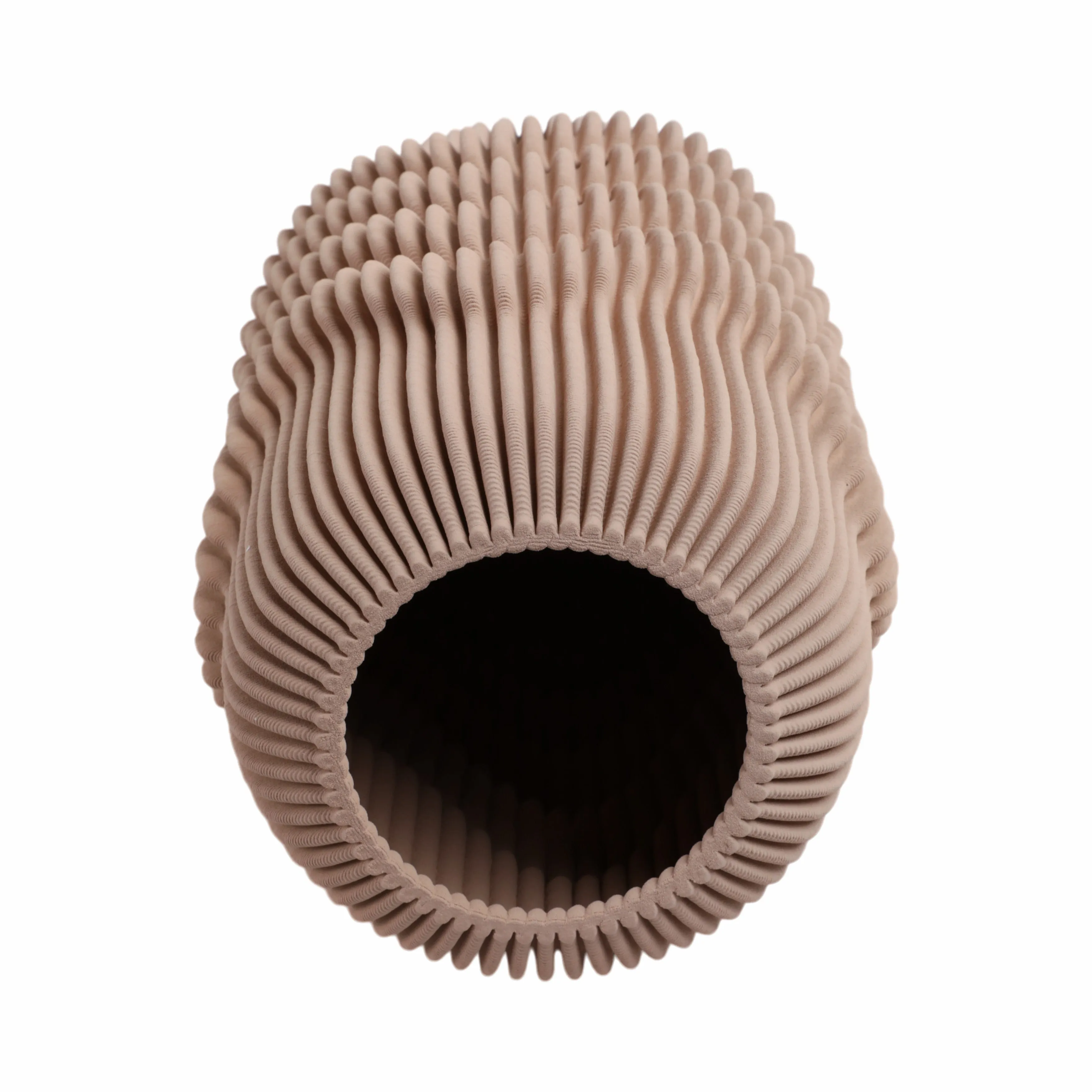 15"ethos Large 3d Printed Porcelain Vase