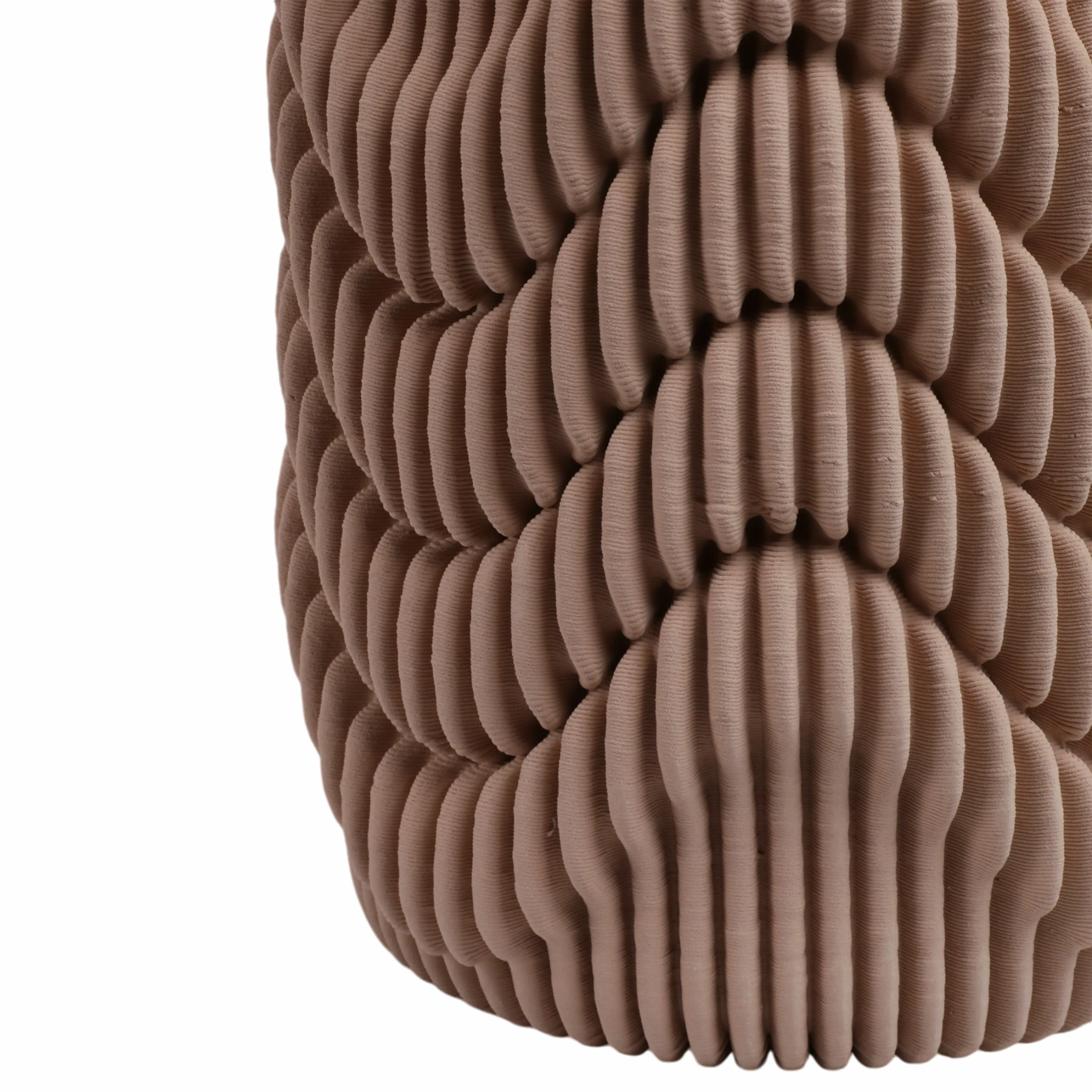 15"ethos Large 3d Printed Porcelain Vase