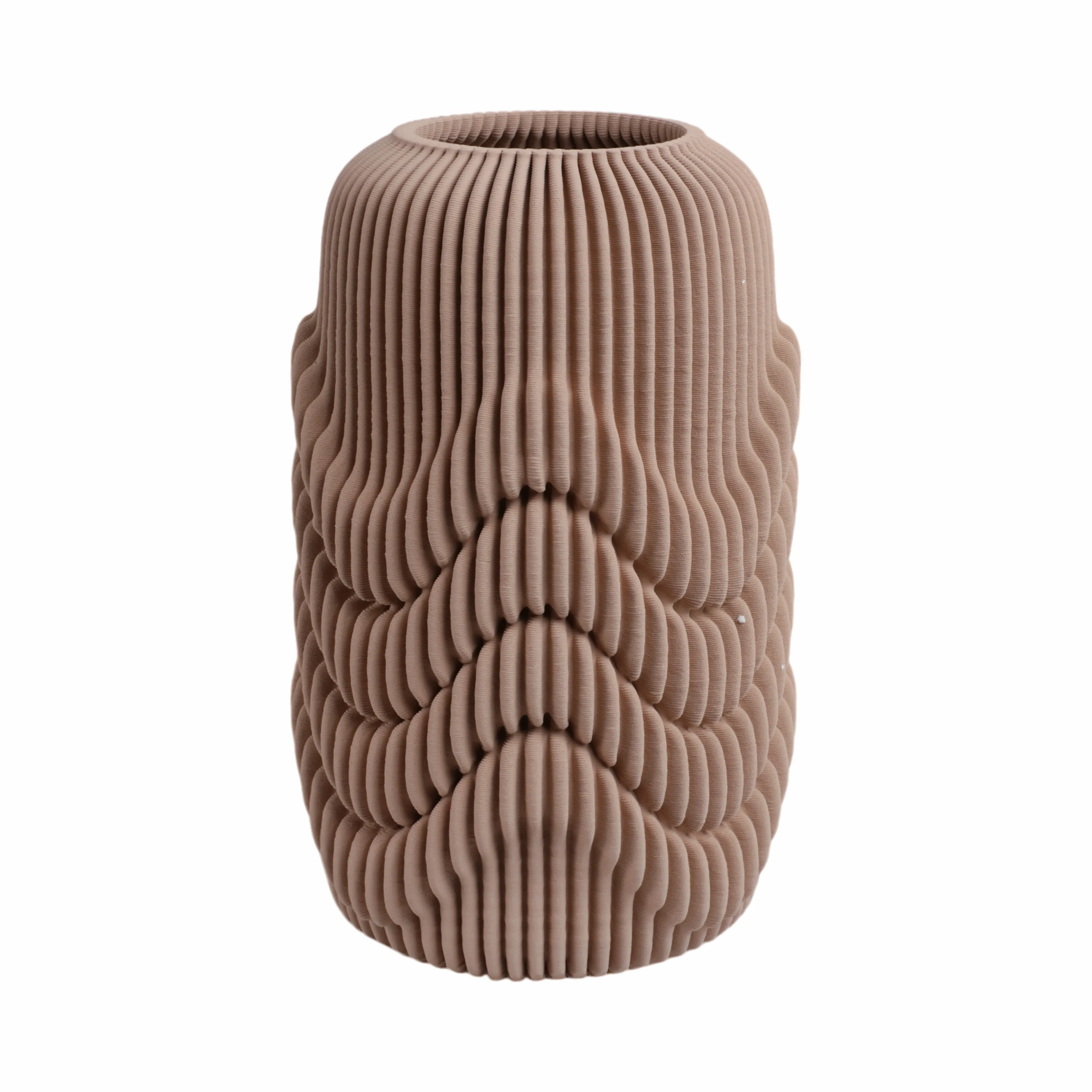 15"ethos Large 3d Printed Porcelain Vase