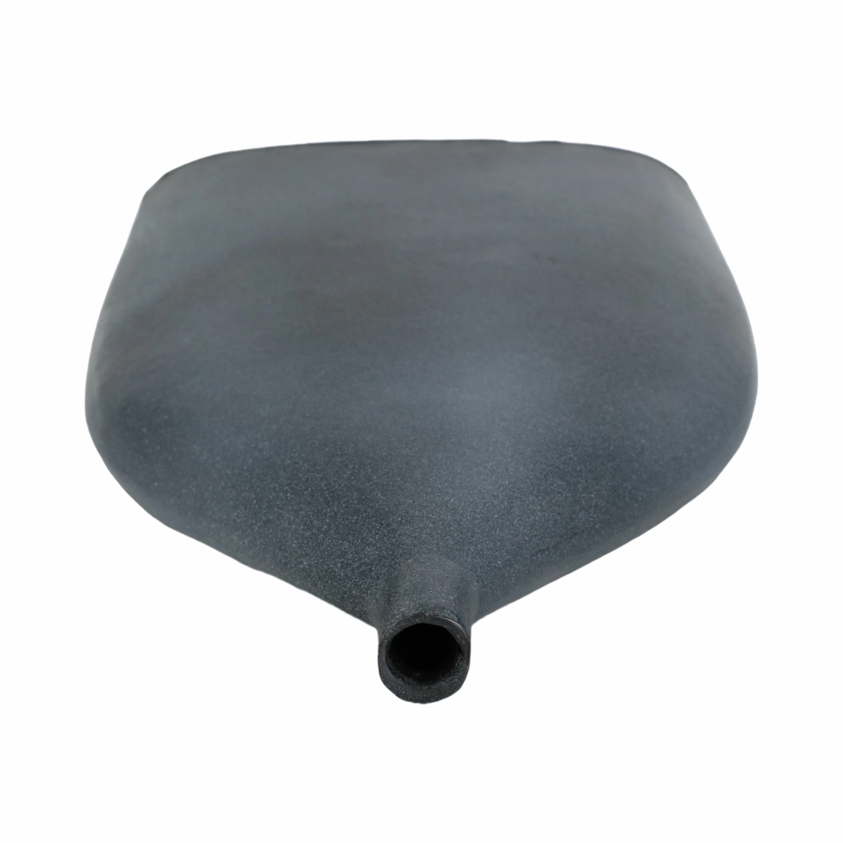 16" MAUER SLEEK METAL GRAY VASE