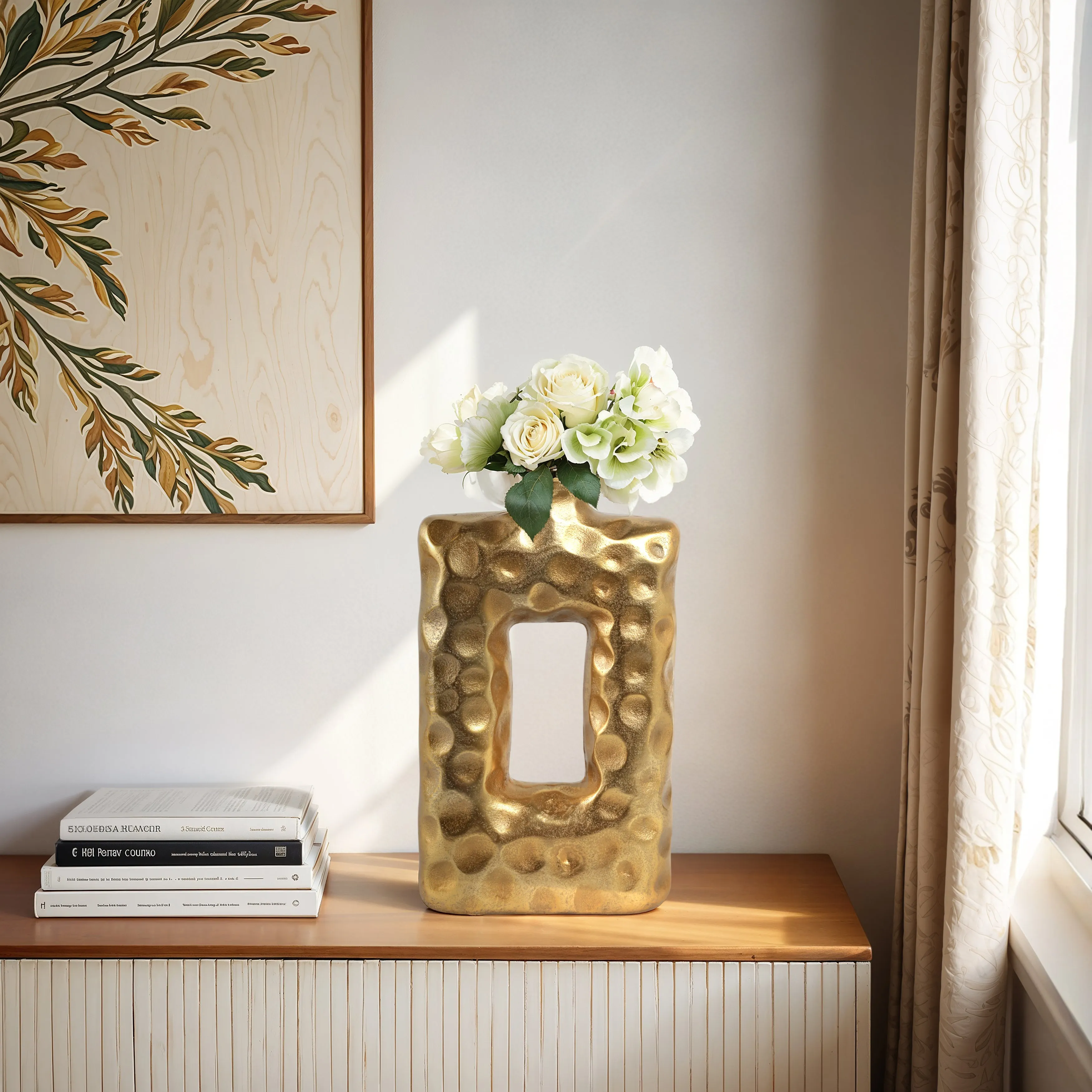 16" Rennes Small Gold Vase