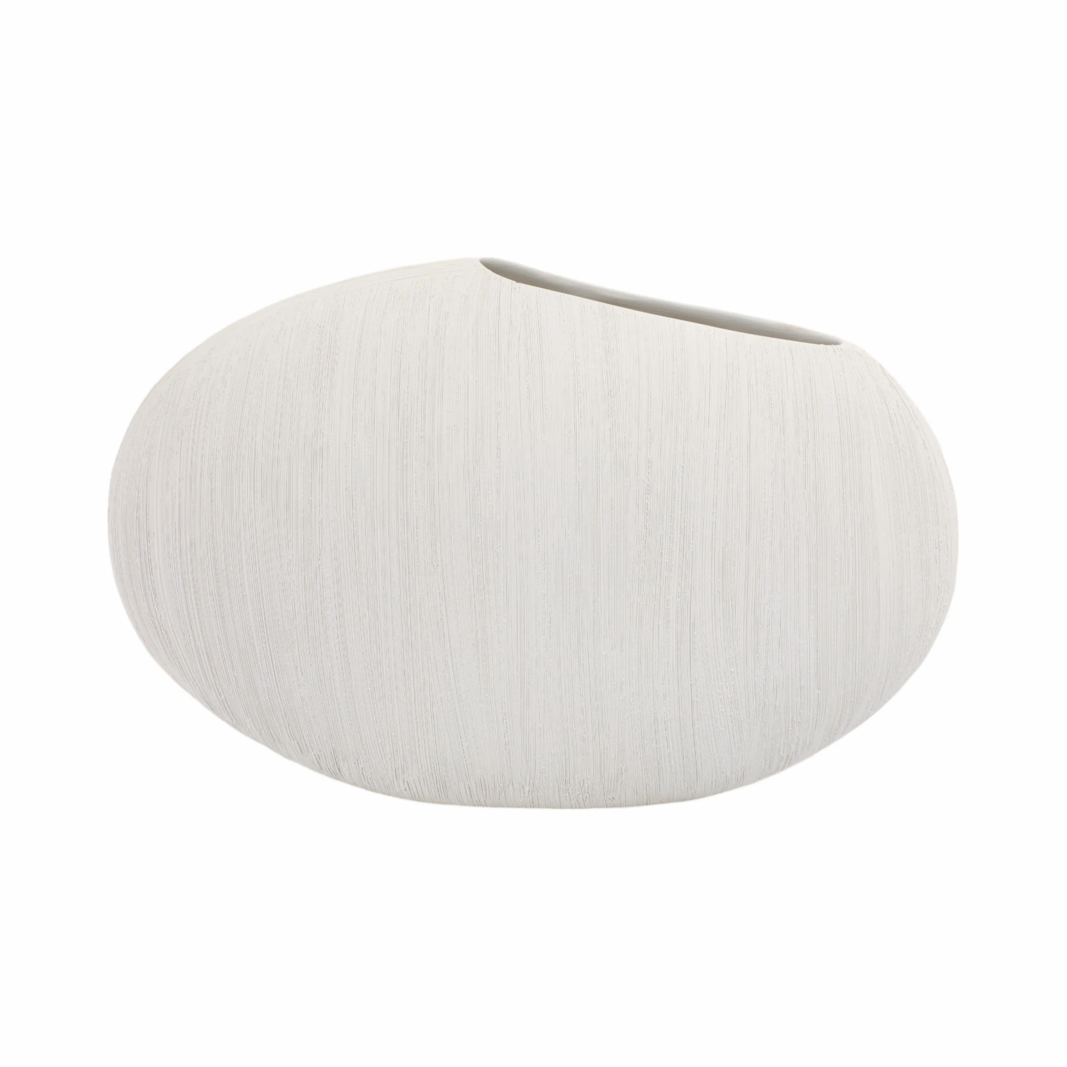 16x11" Cascais Small White Portugal Vase
