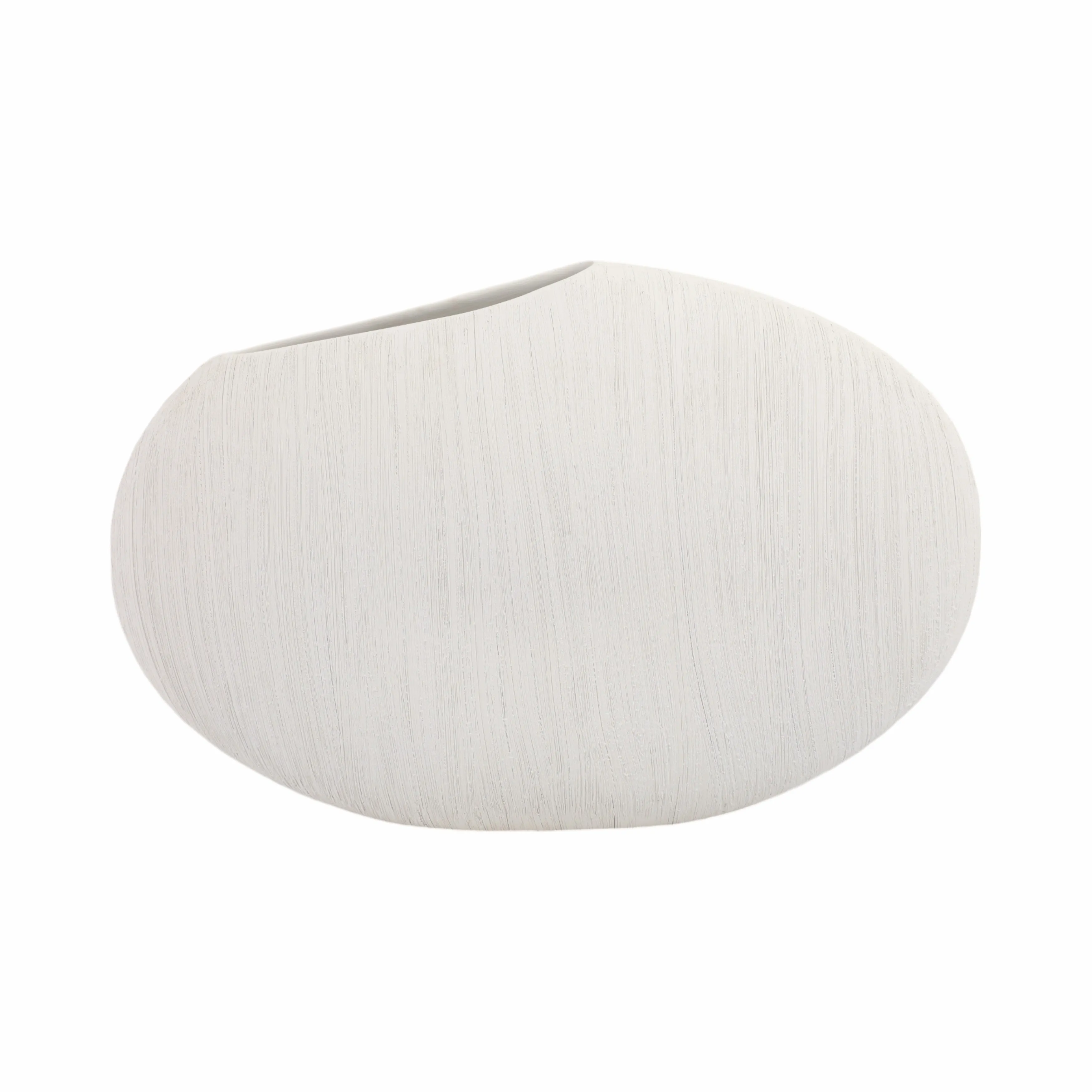 16x11" Cascais Small White Portugal Vase