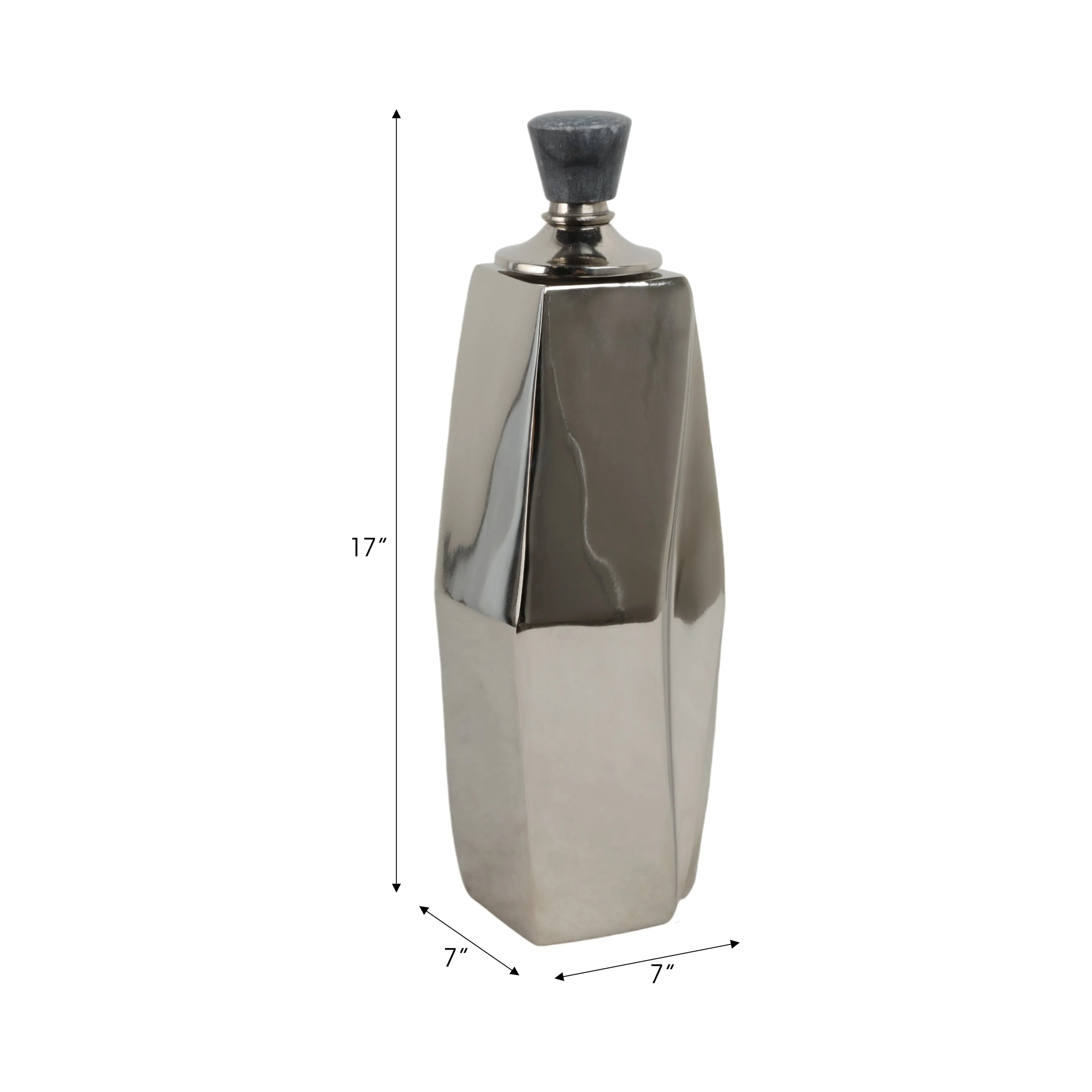 17" Beloit Large Silver Bottle