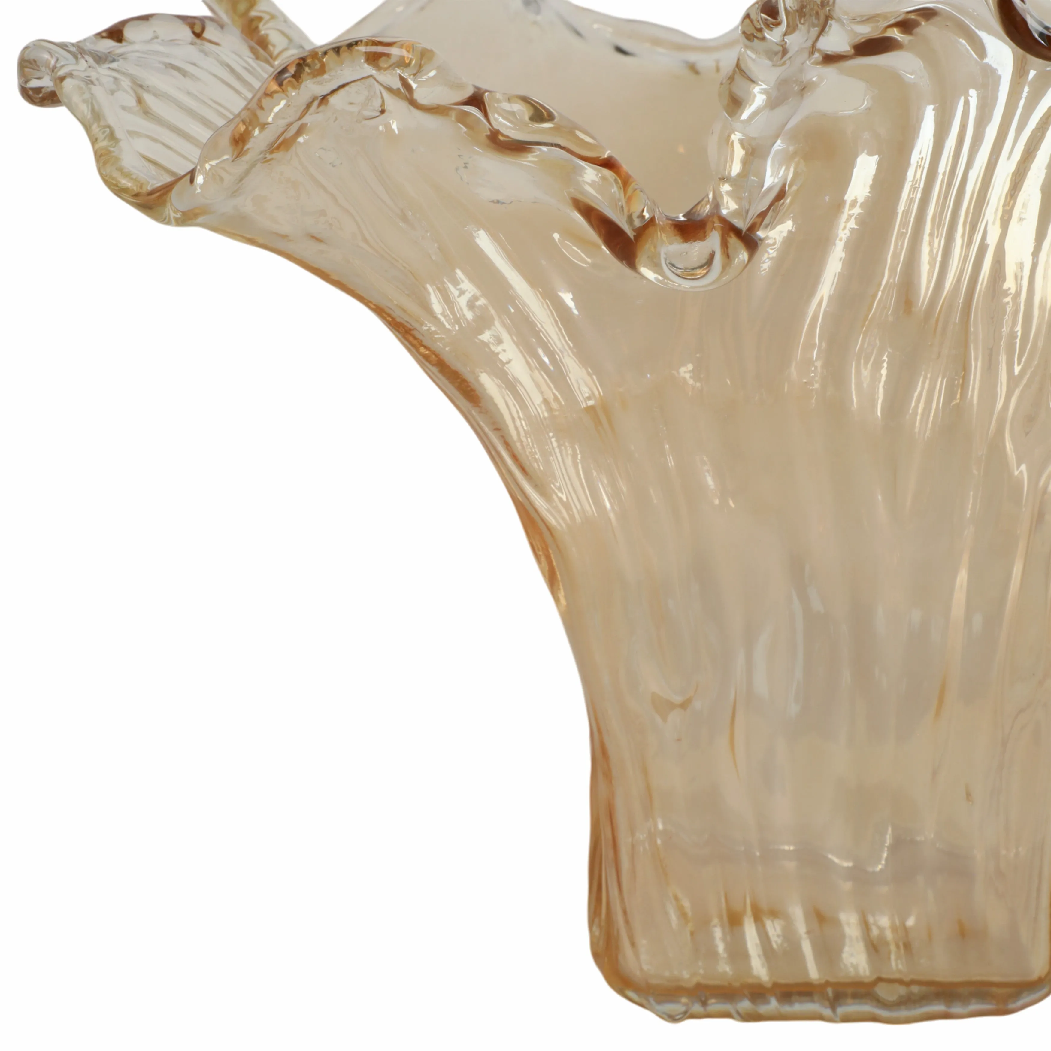 19" Fontana Wide Italian Art Glass Vase