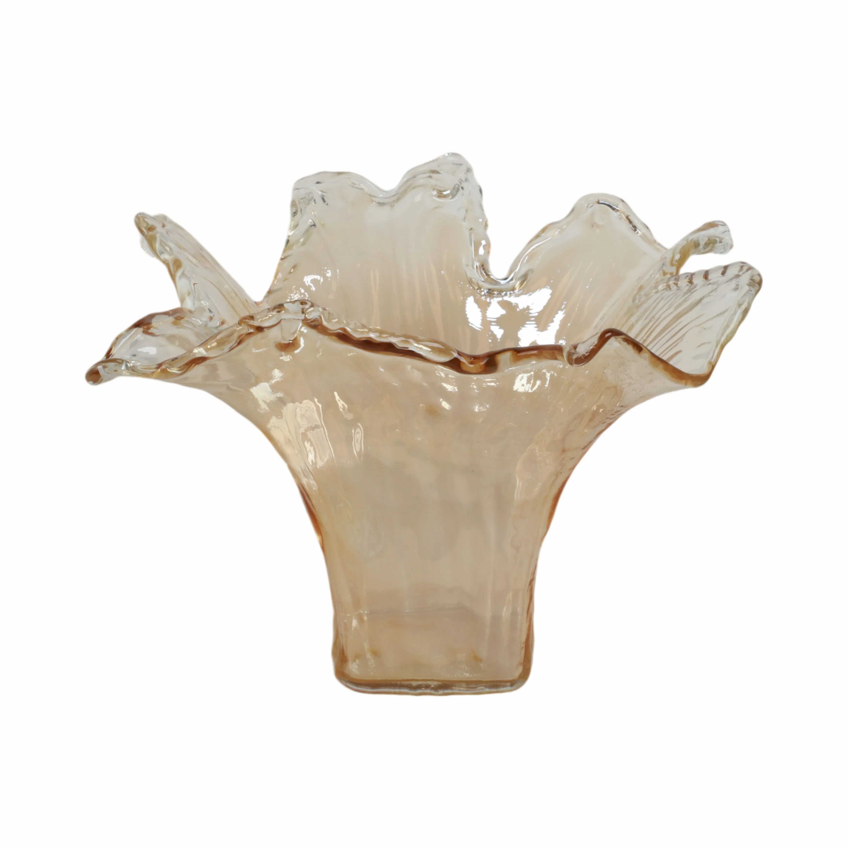 19" Fontana Wide Italian Art Glass Vase