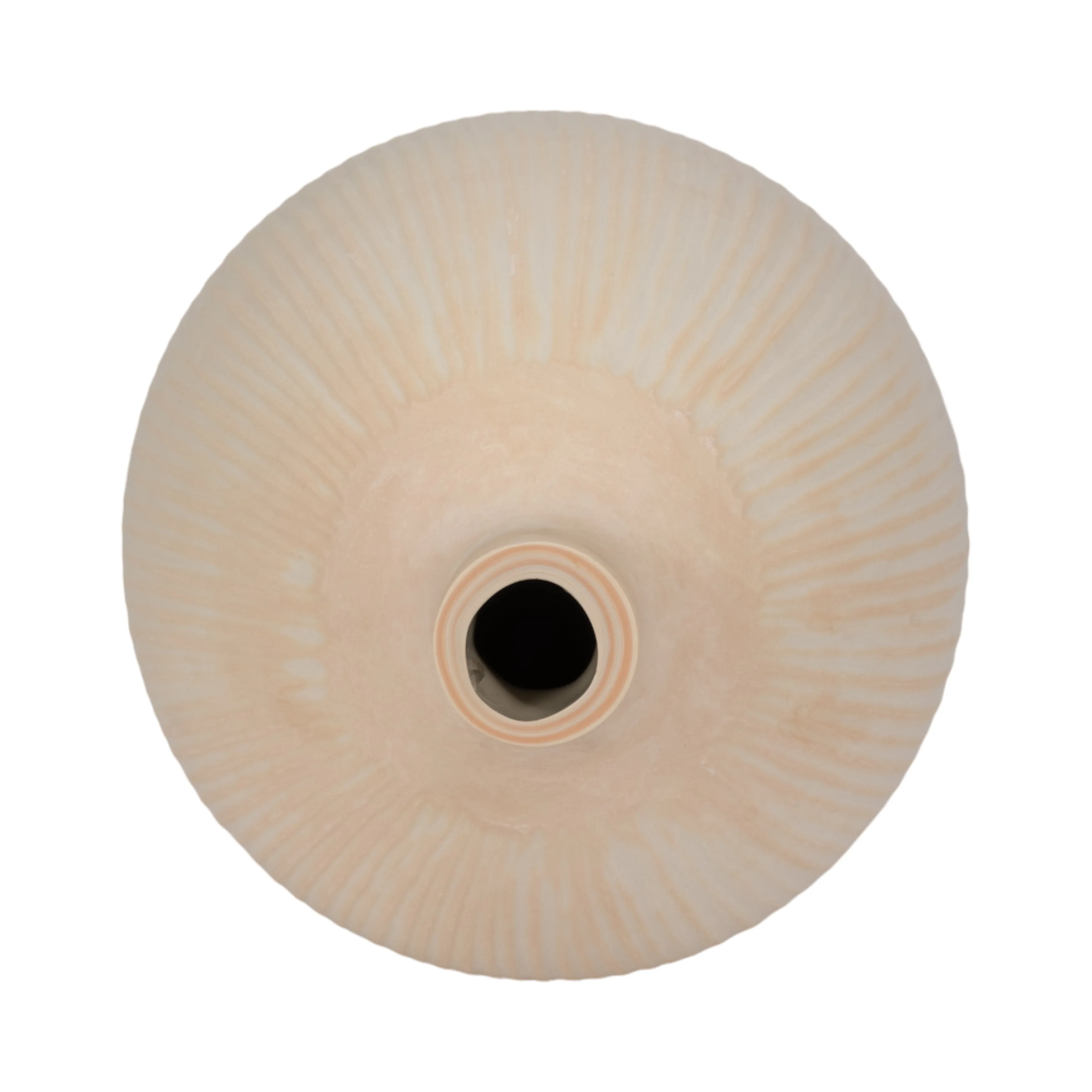 19" WALLACE CREAM LARGE GLASS VASE