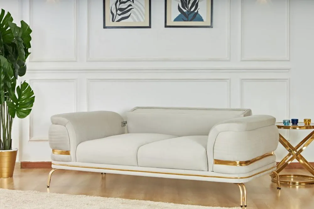 2-seater sofa from Maiden Home, white - 190x75x75 cm M110453306