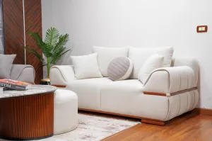 2-seater sofa from Maiden Home, white - 190x75x75 cm M110453435
