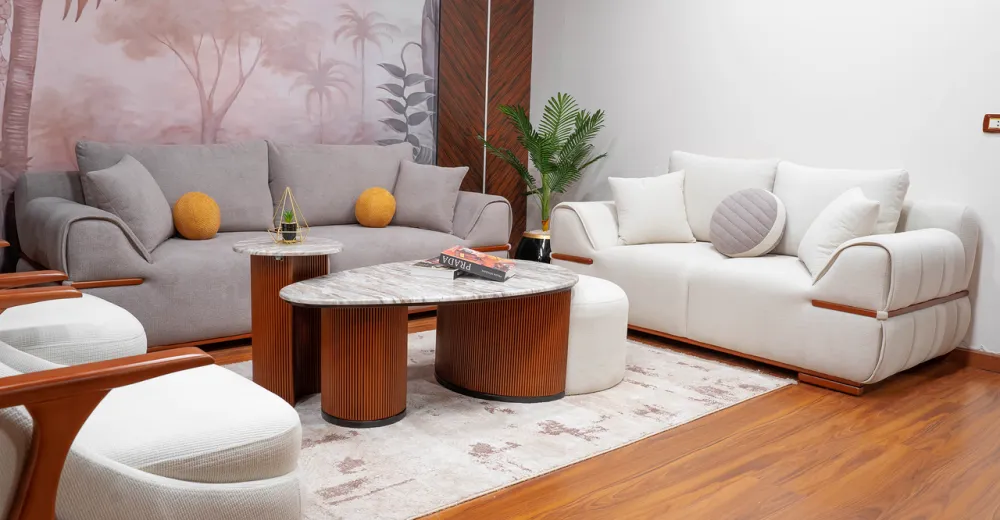 2-seater sofa from Maiden Home, white - 190x75x75 cm M110453435