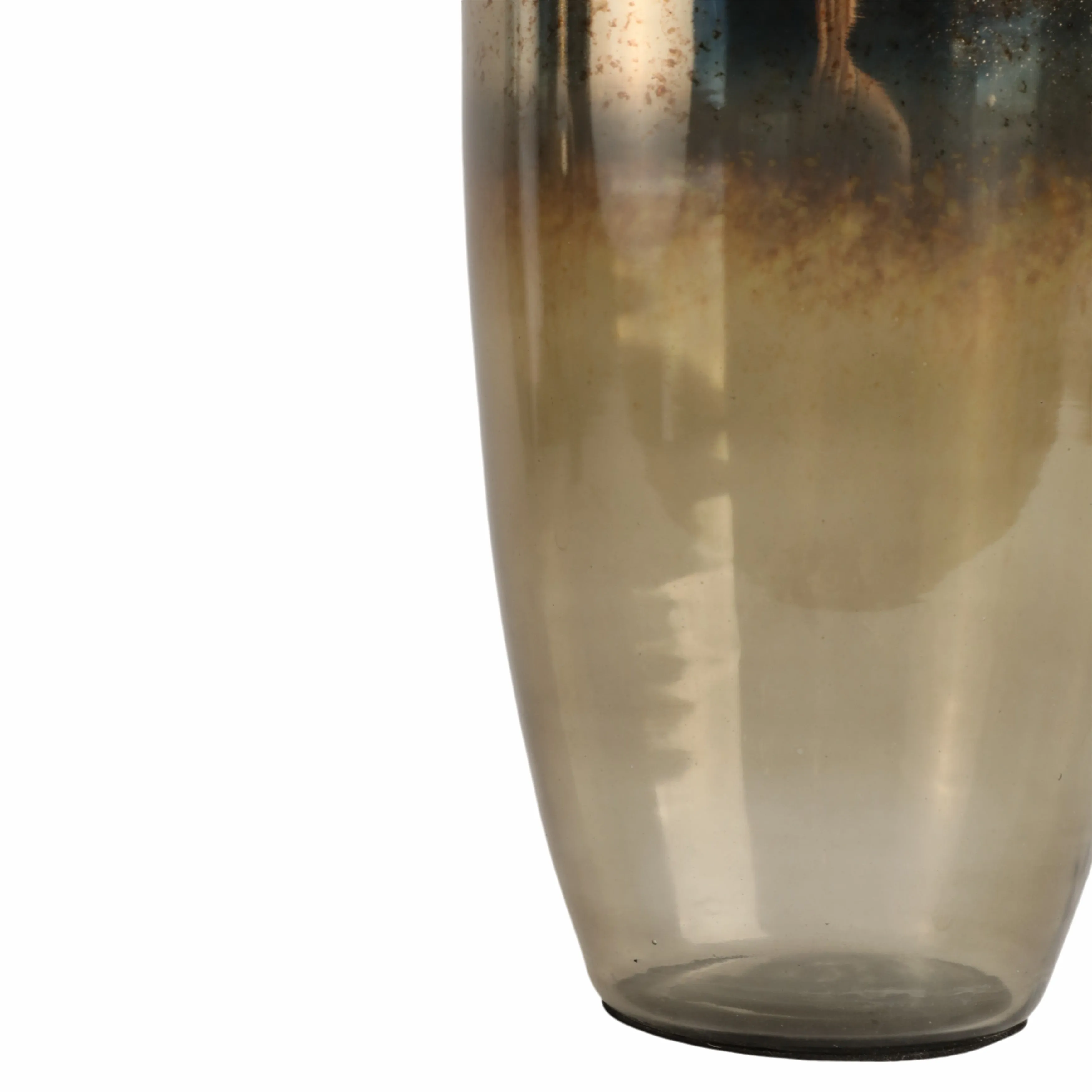 20" Lusaka Lg Glass Bottle, Gold