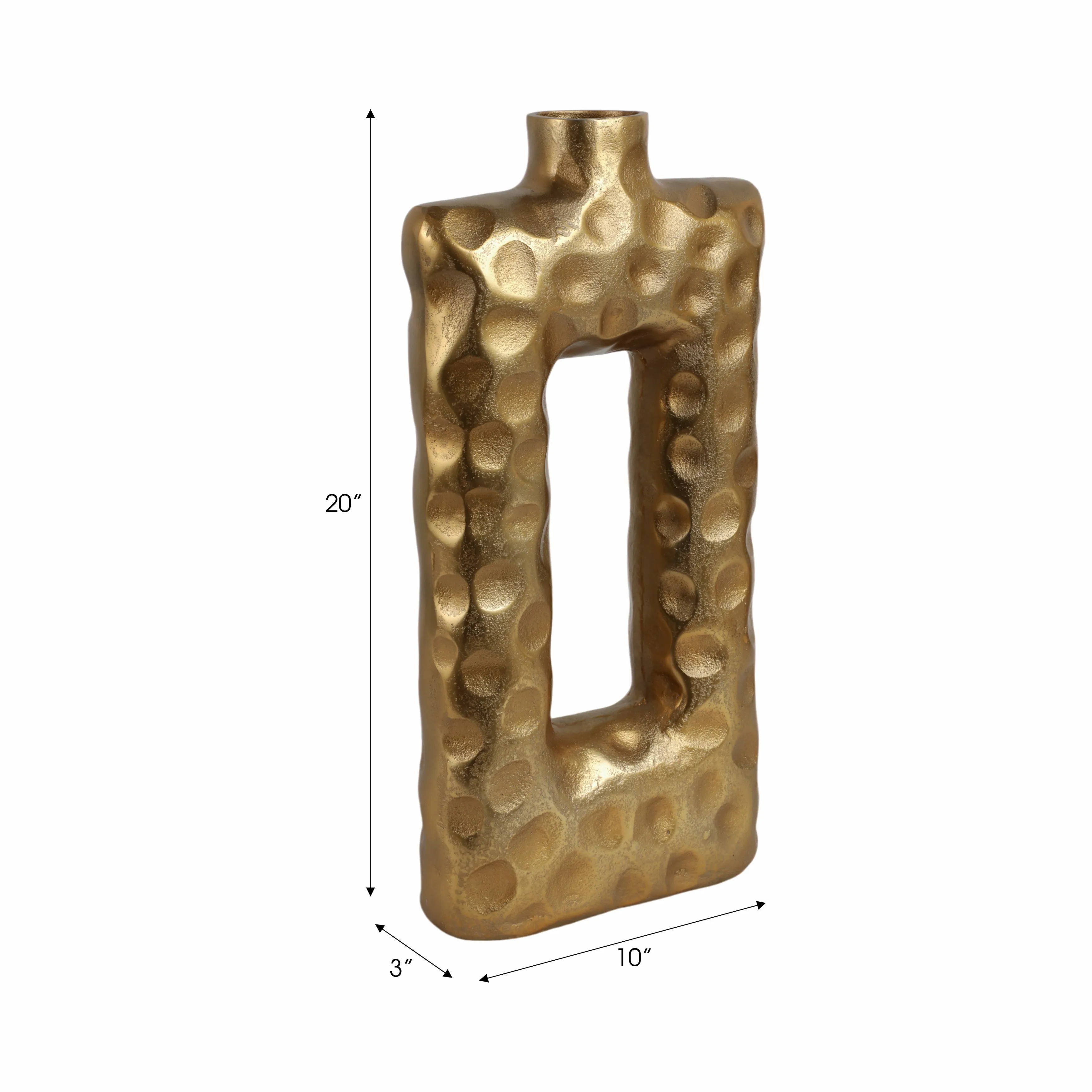 20" Renness Large Gold Vase